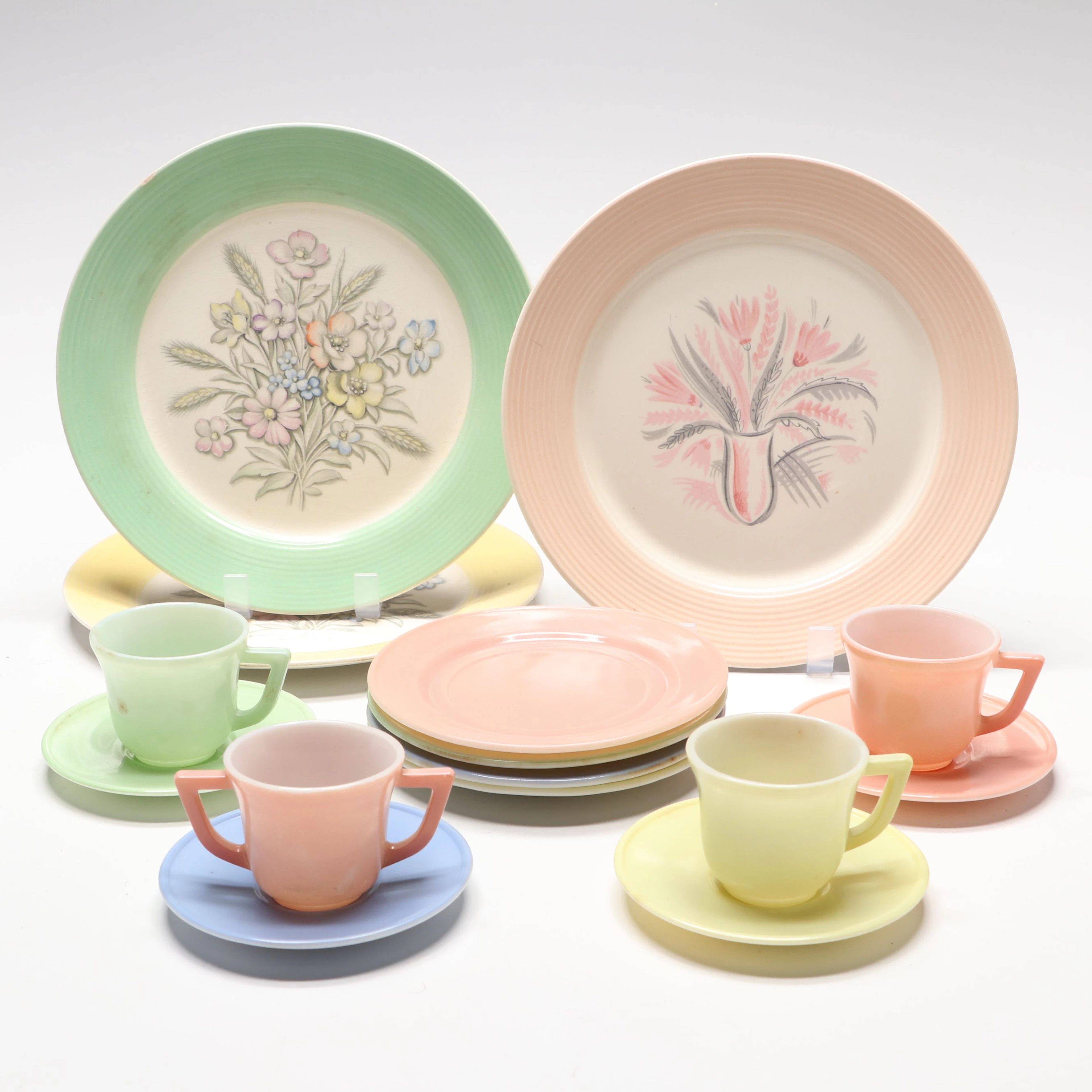 Hazel Atlas "Little Hostess" Children's Teaware with Imperial Plates