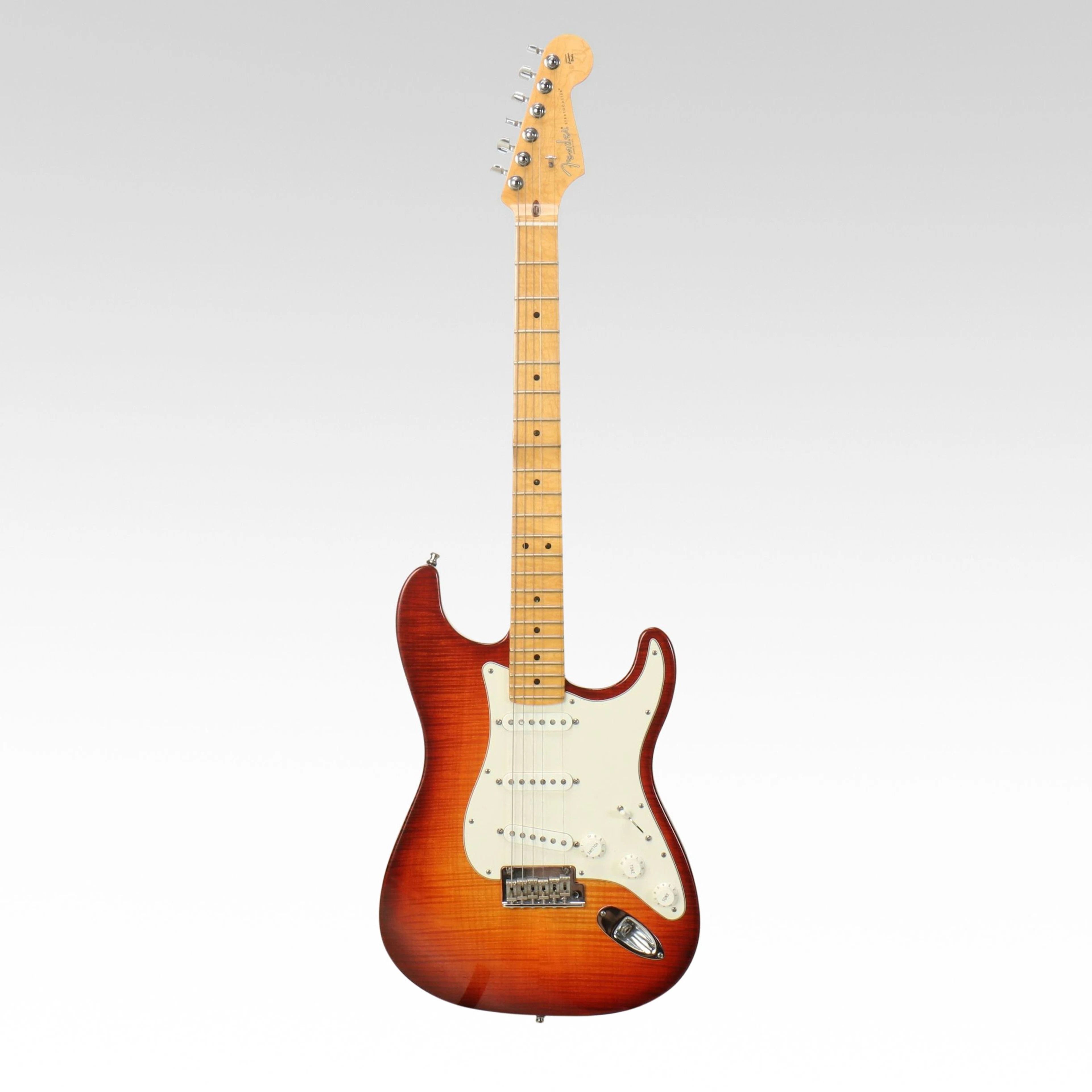 Fender "American Select" Stratocaster Dark Cherry Burst Electric Guitar, 2012