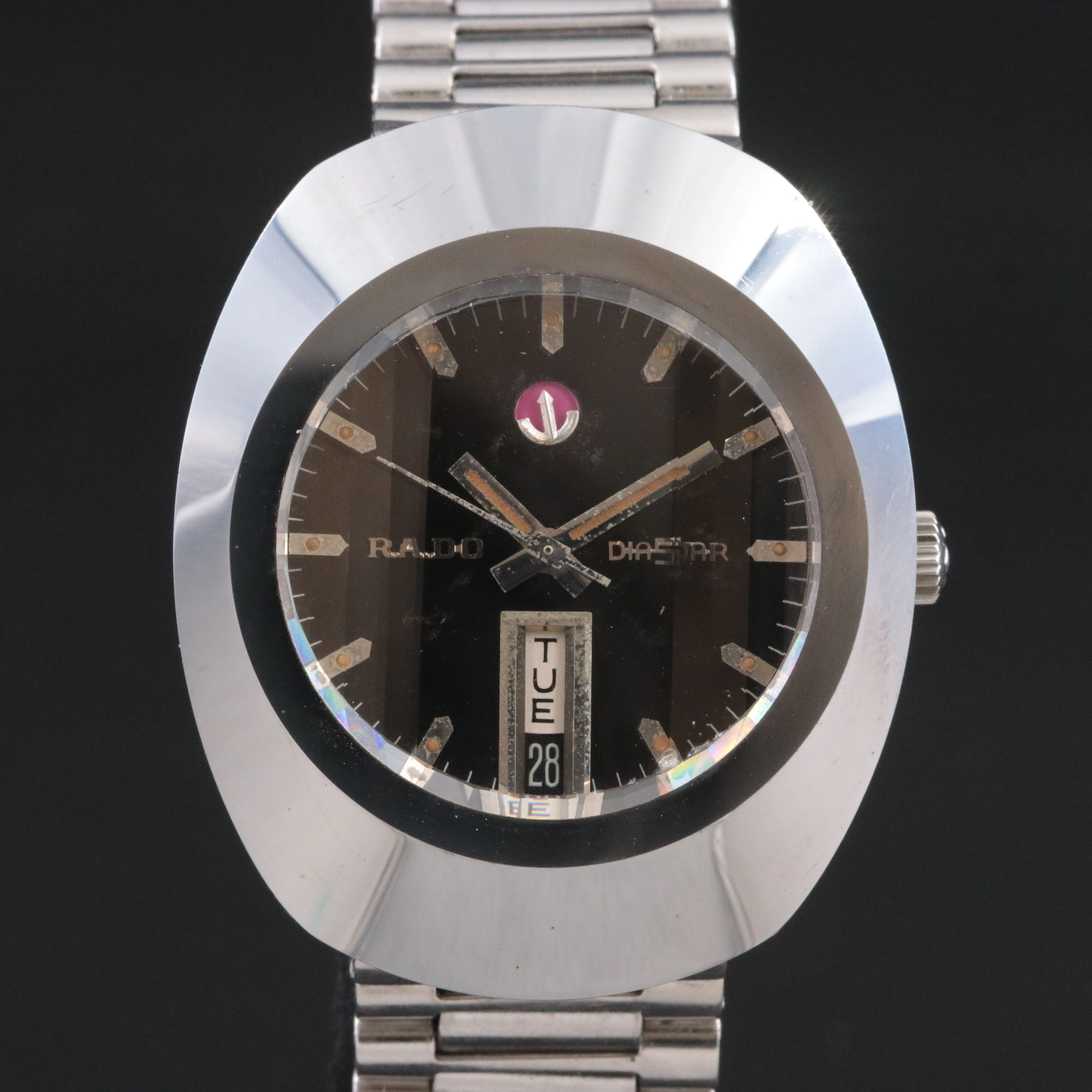 Rado DiaStar Tungsten Carbide Day Date Automatic Watch