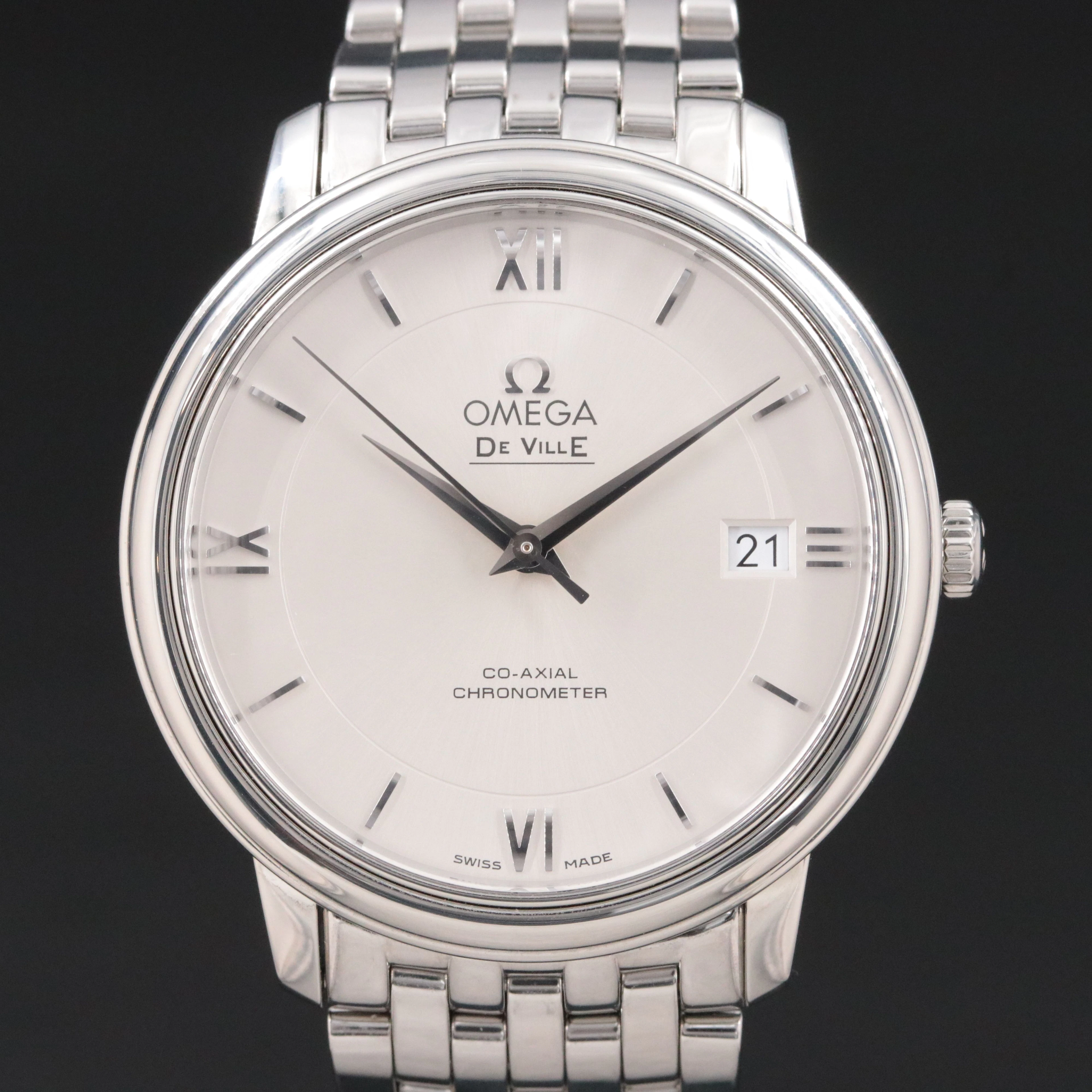 Omega DeVille Prestige Co - Axial Steel Automatic Watch