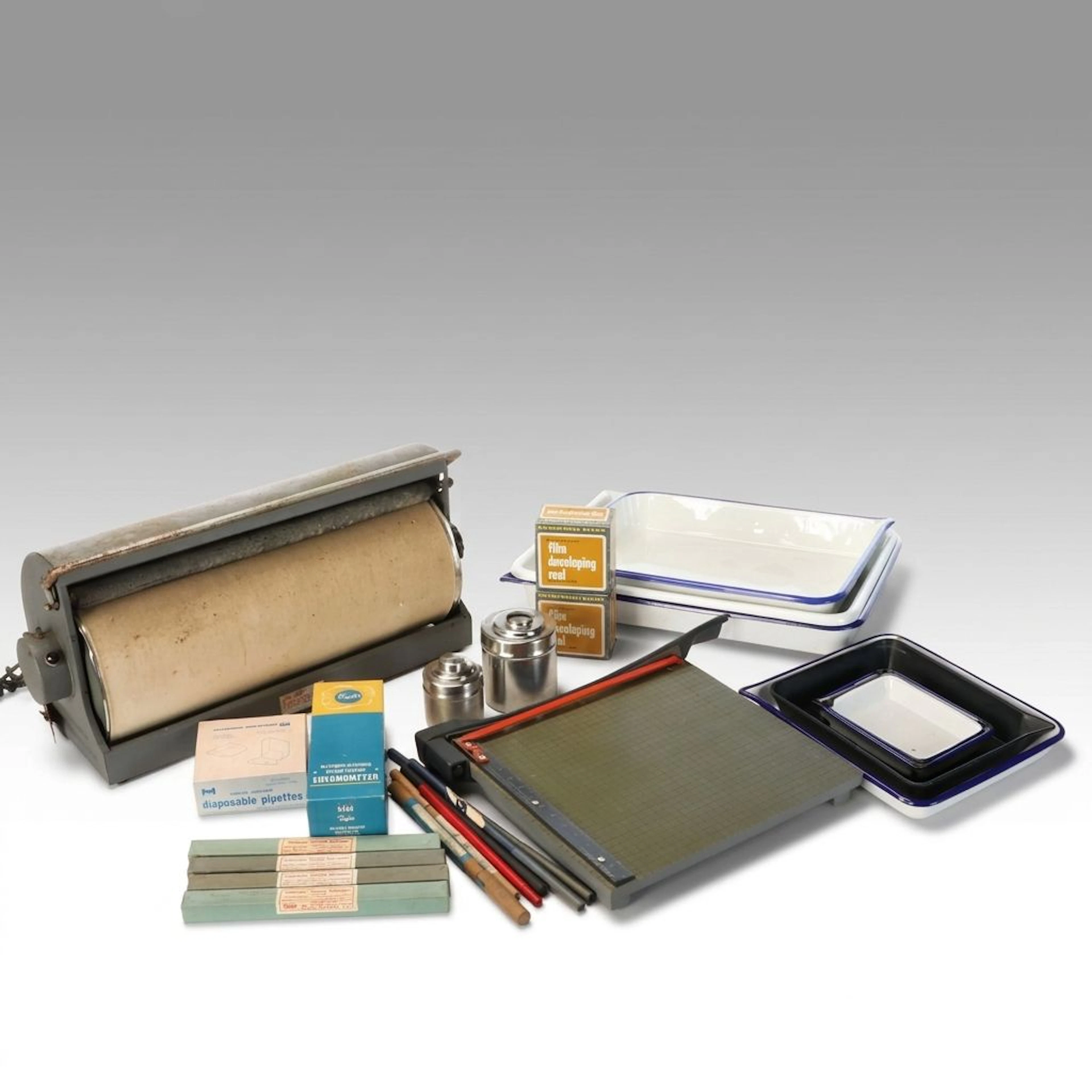 Vintage Darkroom Photography Equipment Essentials