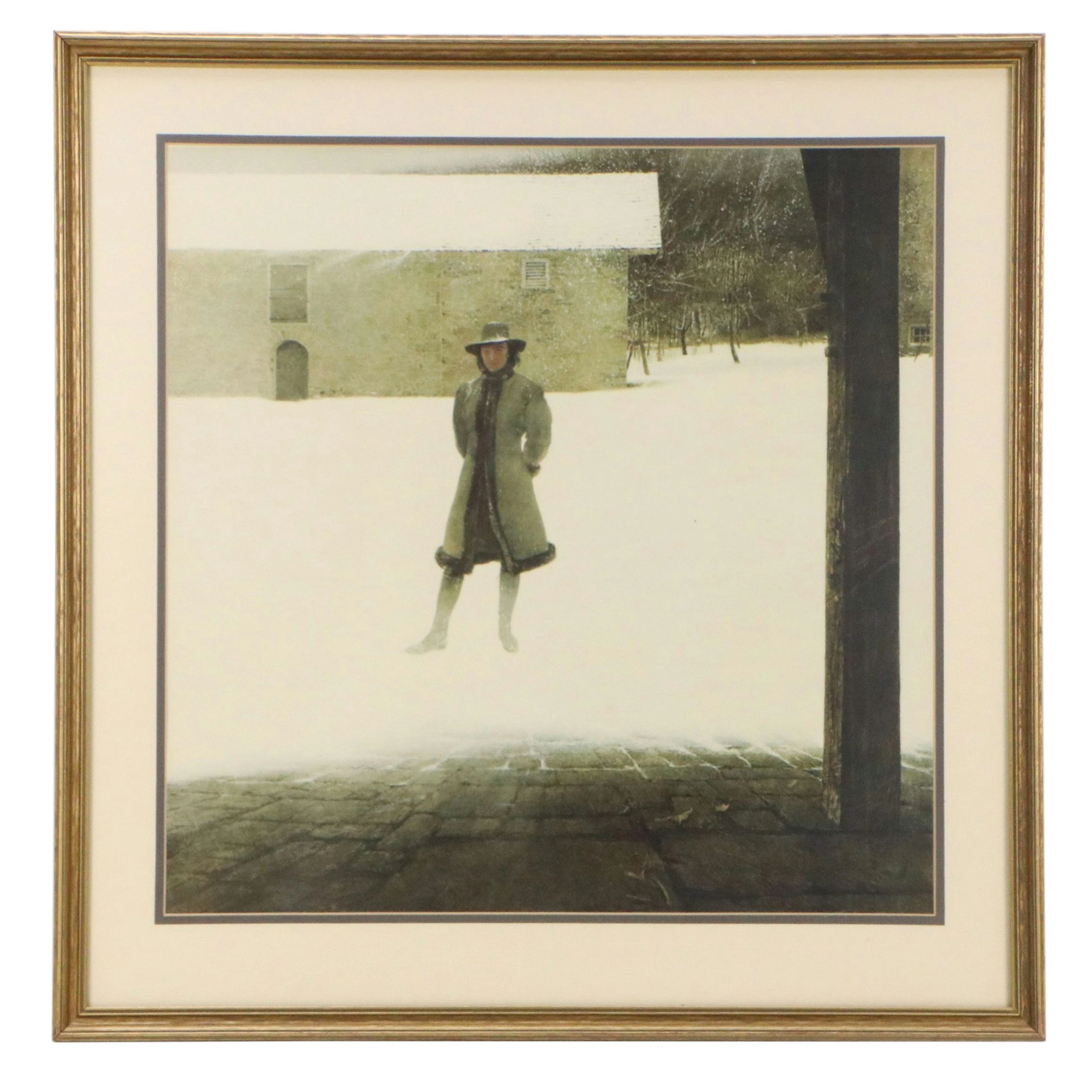 Collotype After Andrew Wyeth "The Outpost"
