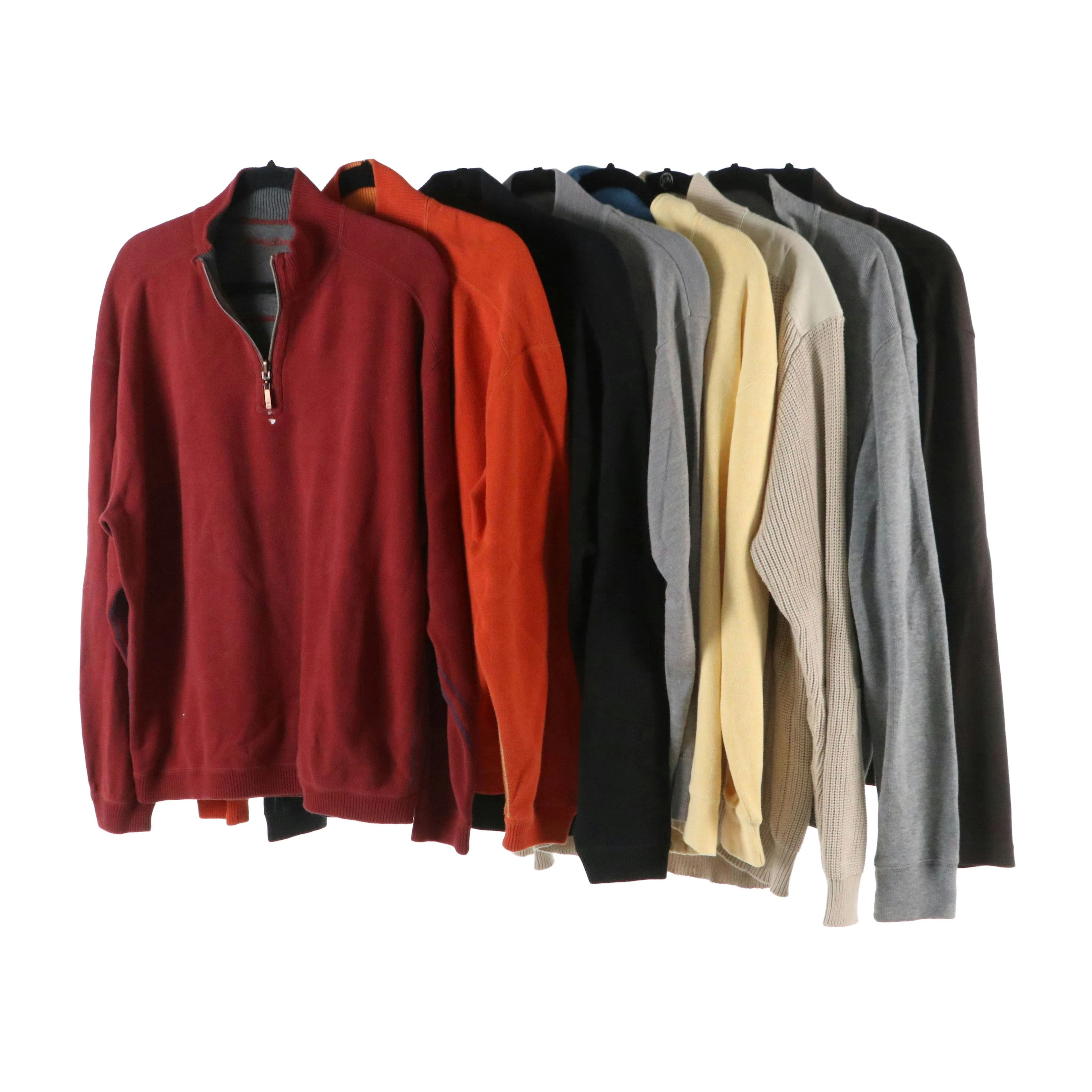 Men's Wool & Cotton Quarter-Zips from Tommy Bahama, Orvis, Apt. 9 and Axcess
