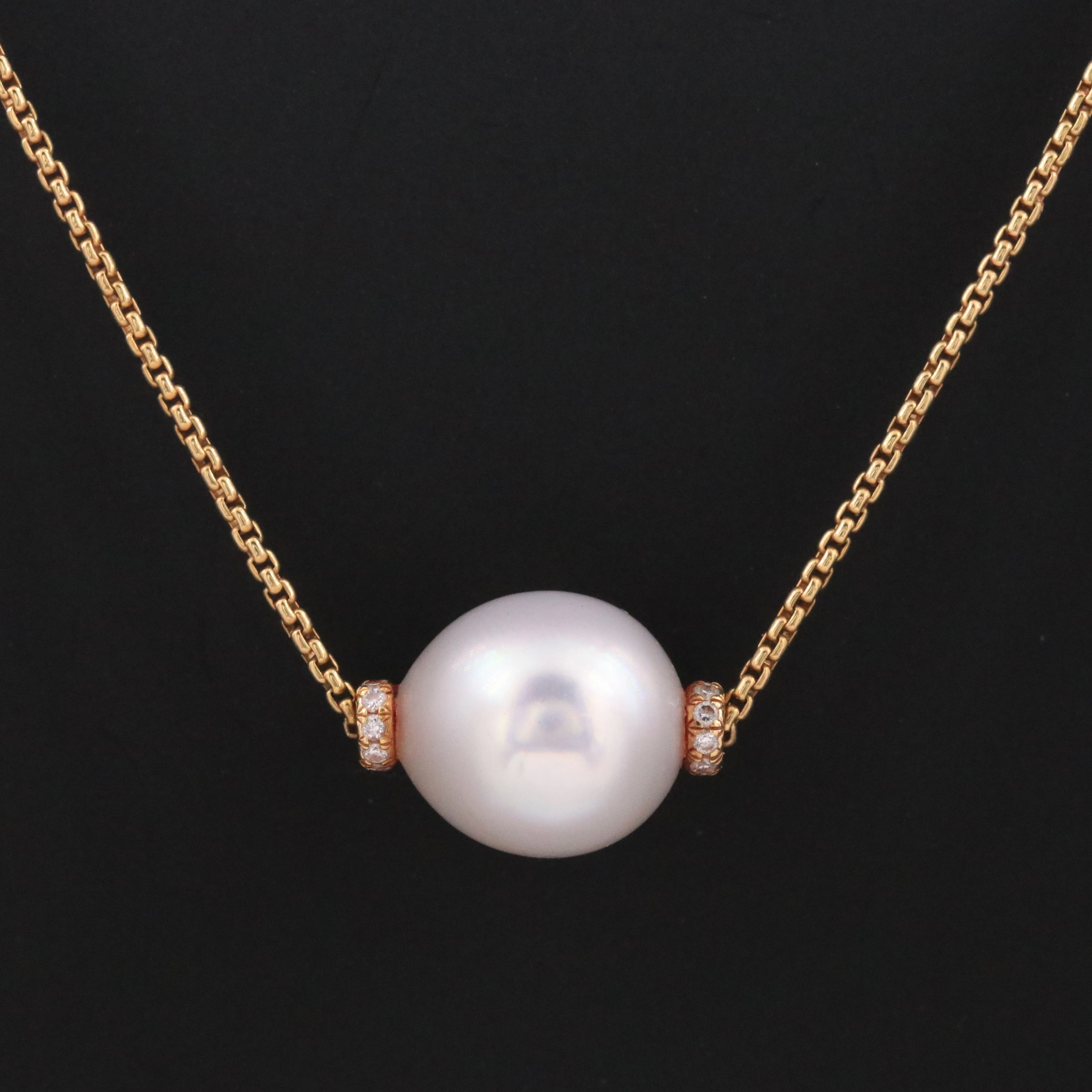 David Yurman Solari 18K Pearl and Diamond Necklace