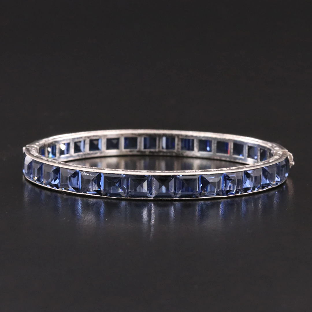 Art Deco Wachenheimer Bros. Inc. "Diamonbar" Rhinestone Bracelet