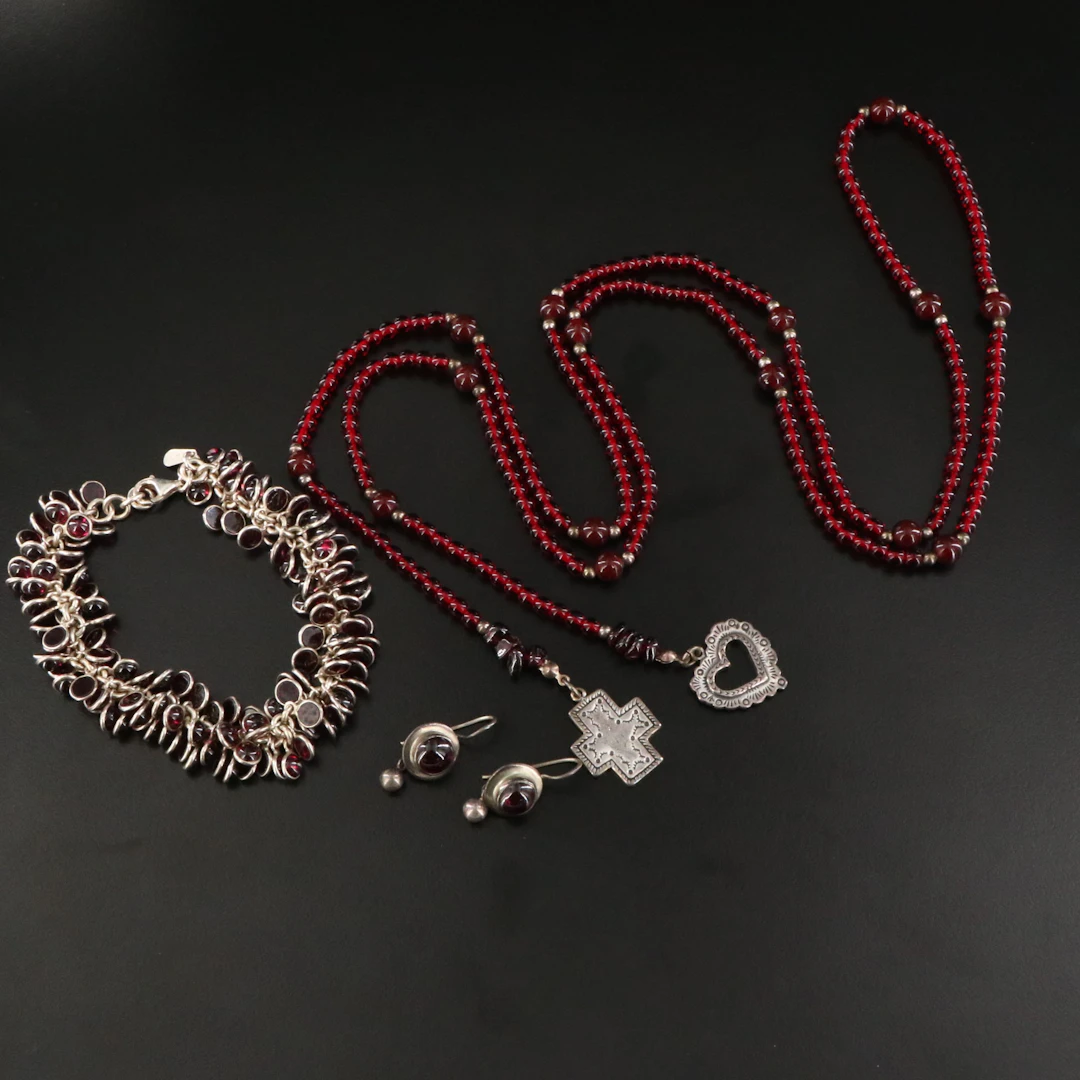 Silpada Sterling Garnet Jewelry