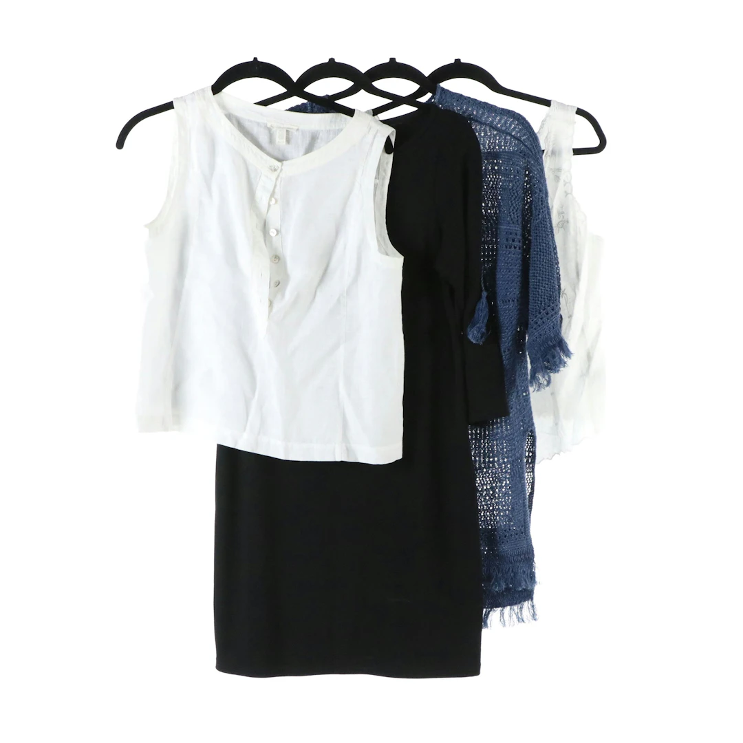 Ralph Lauren and Eileen Fisher Sleeveless Tops, Shift Dress, and Cover-Up