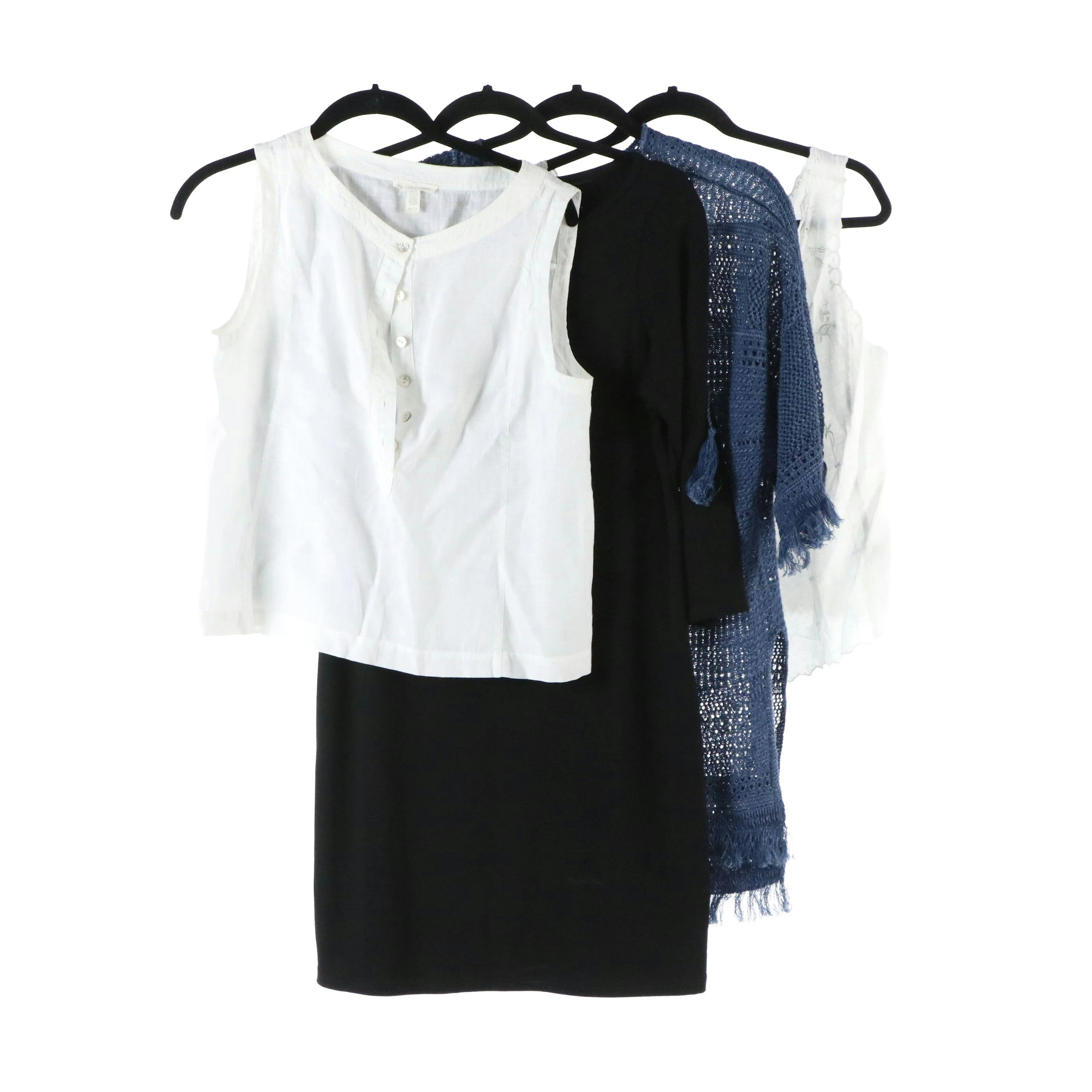Ralph Lauren and Eileen Fisher Sleeveless Tops, Shift Dress, and Cover-Up