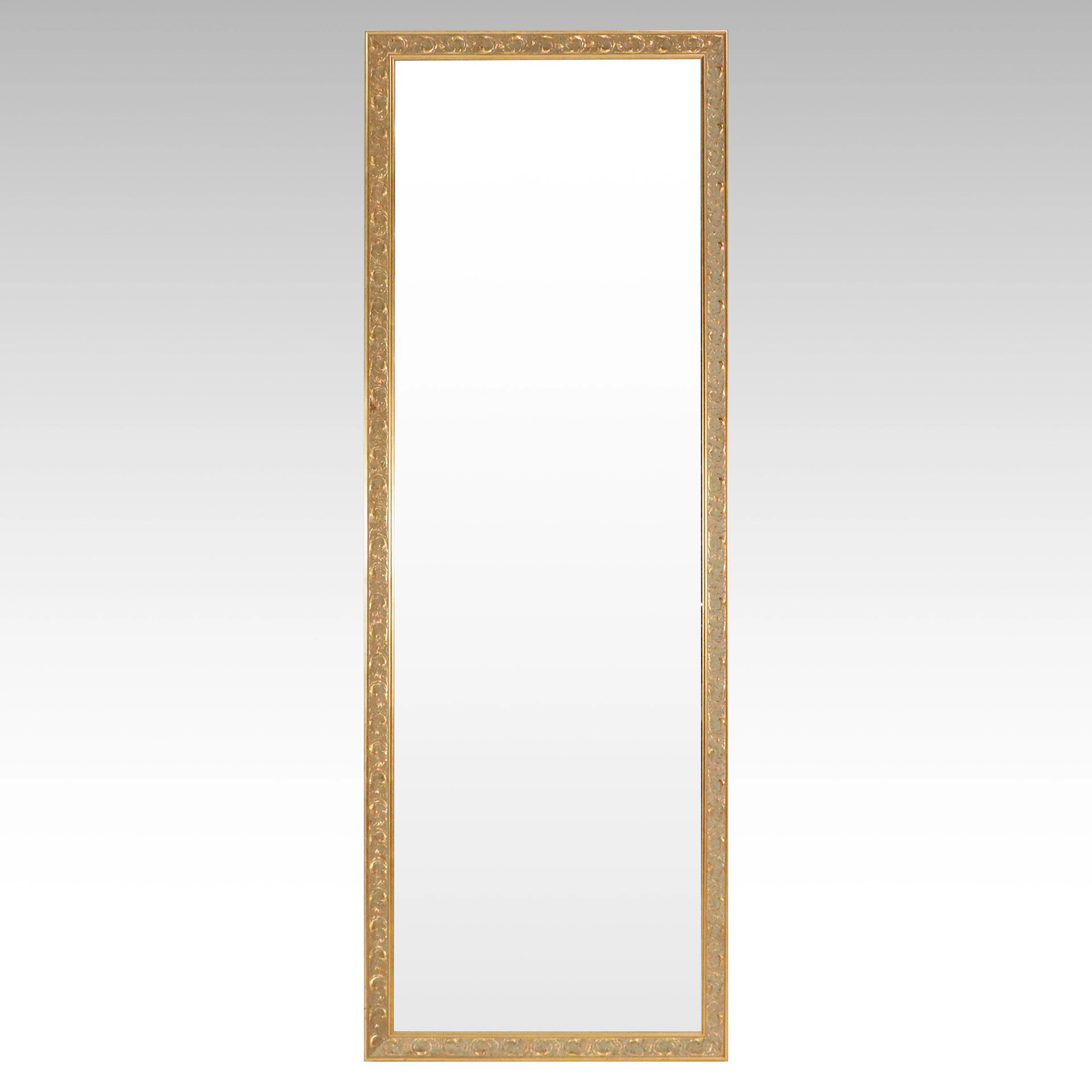 Larson Juhl Ornate Gold Finished Full-Length Wall Mirror