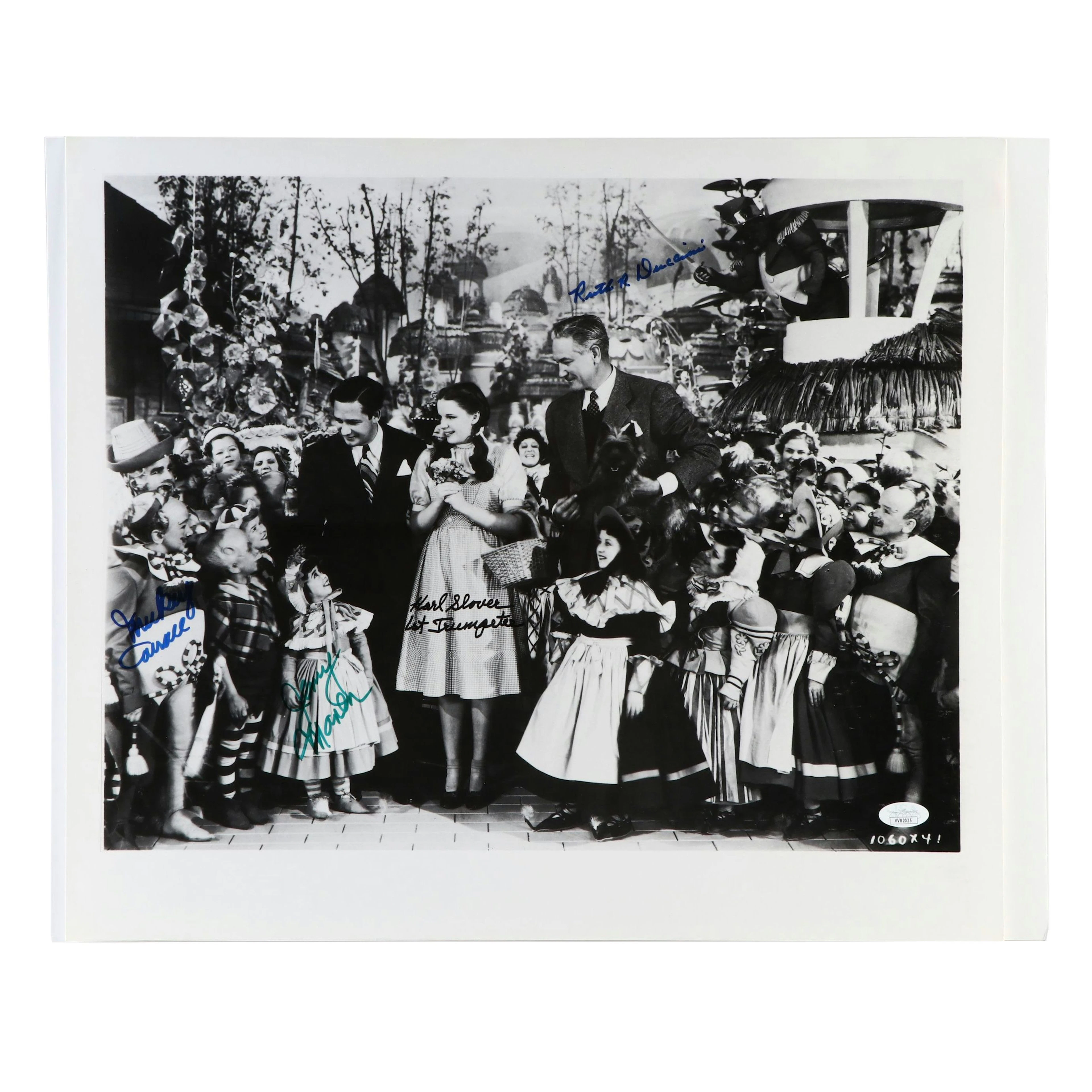 Mickey Carroll, Jerry Maren, and Others Signed “Wizard of Oz” Print, JSA