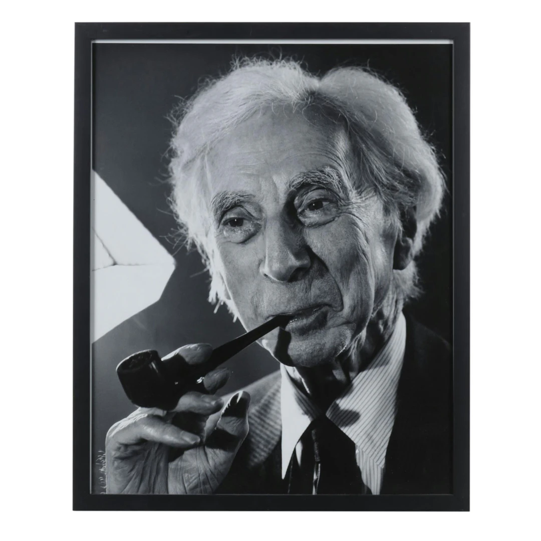 Philippe Halsman Silver Gelatin Photograph "Bertrand Russell"