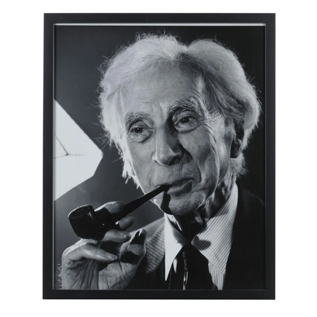 Philippe Halsman Silver Gelatin Photograph "Bertrand Russell"