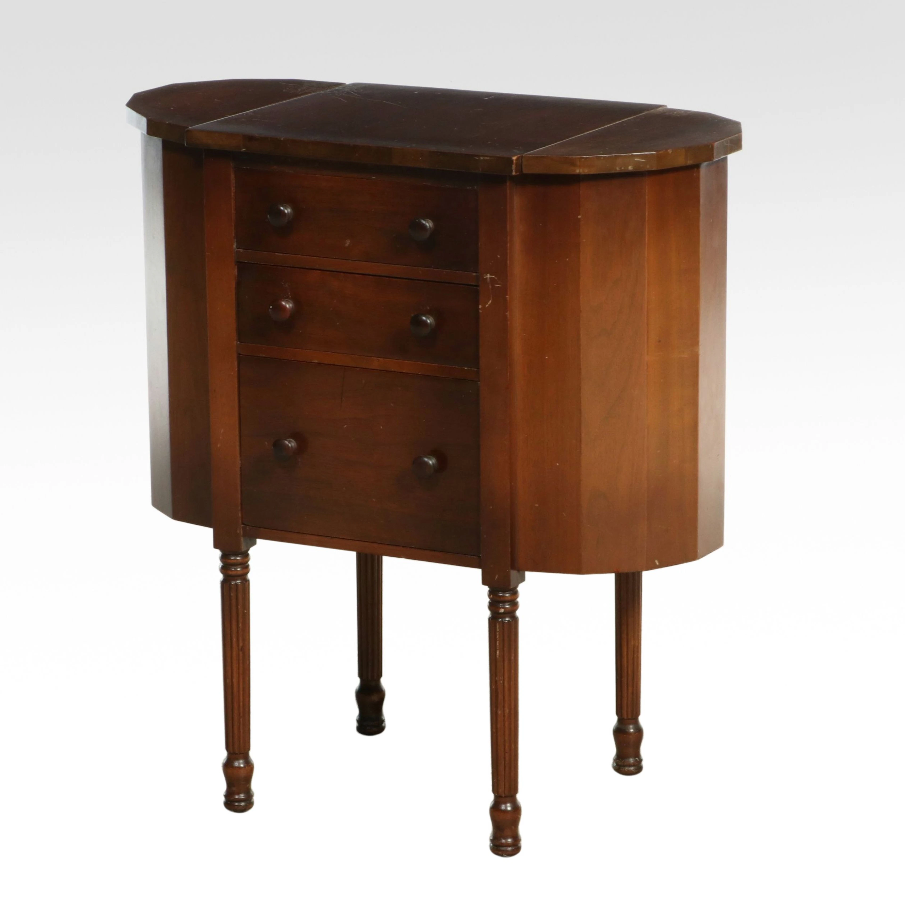 Federal Style Martha Washington Sewing Table, 20th Century