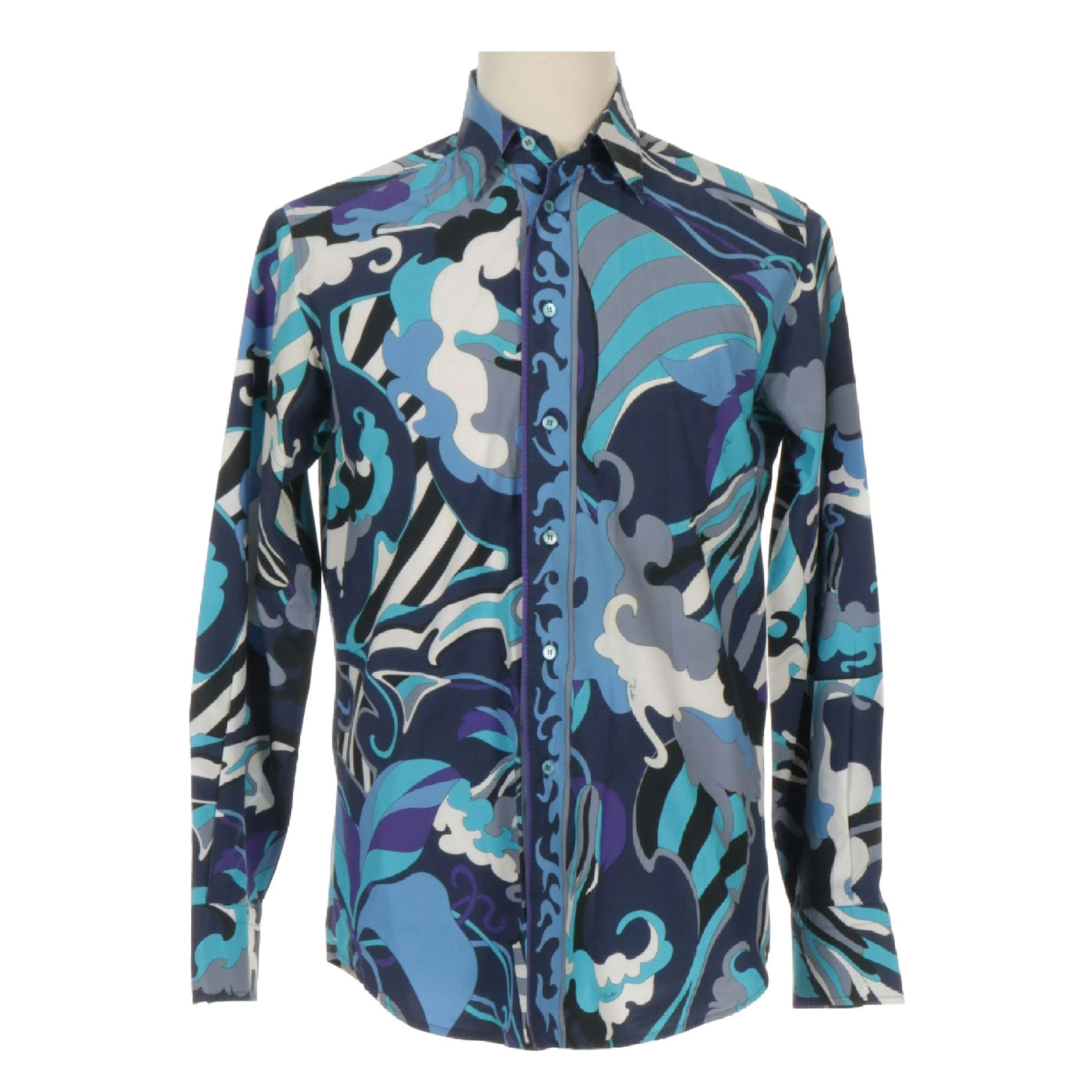 Men's Emilio Pucci Abstract Graphic Print Button Down Shirt