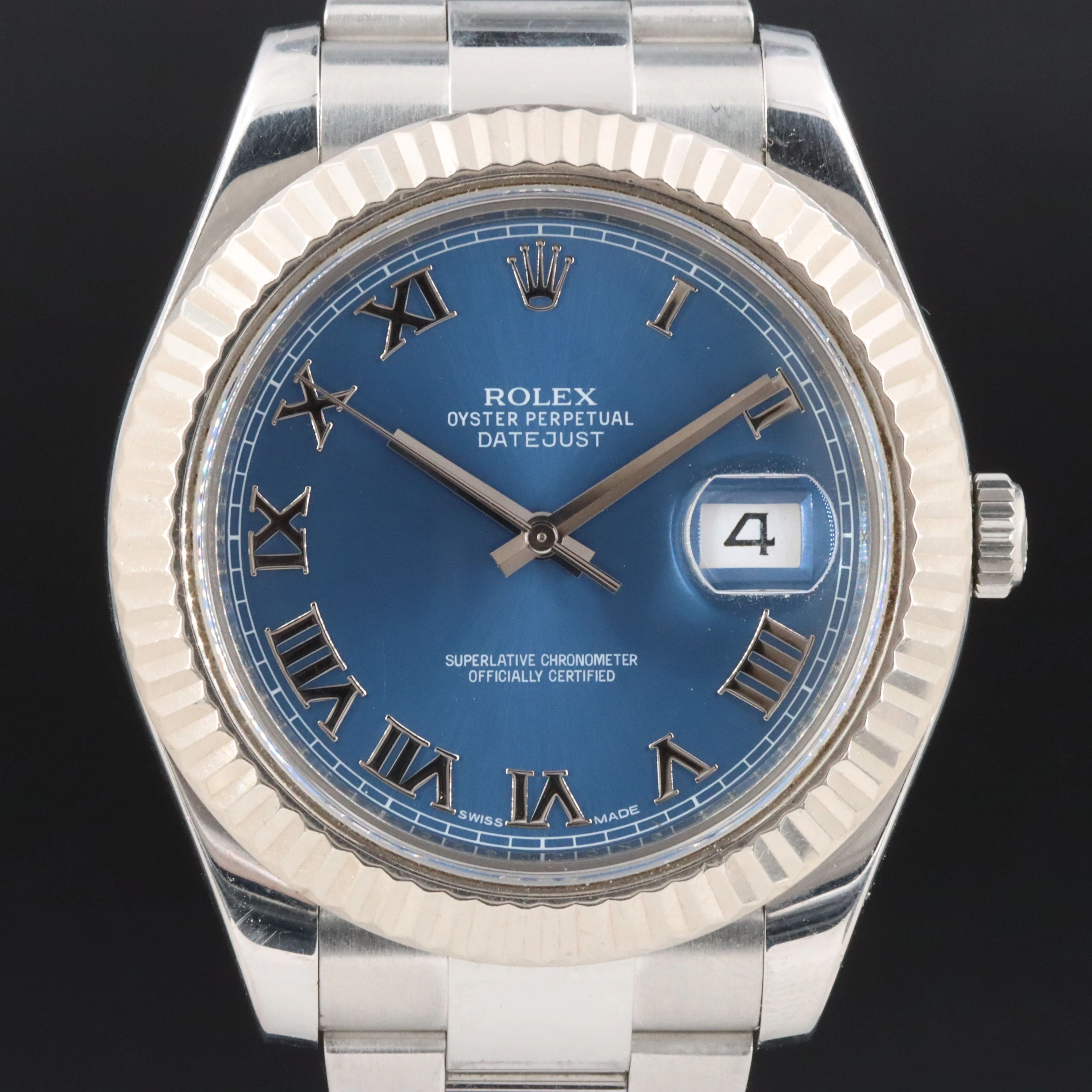 Rolex Datejust II 116334 White Rolesor Automatic Watch c.2014