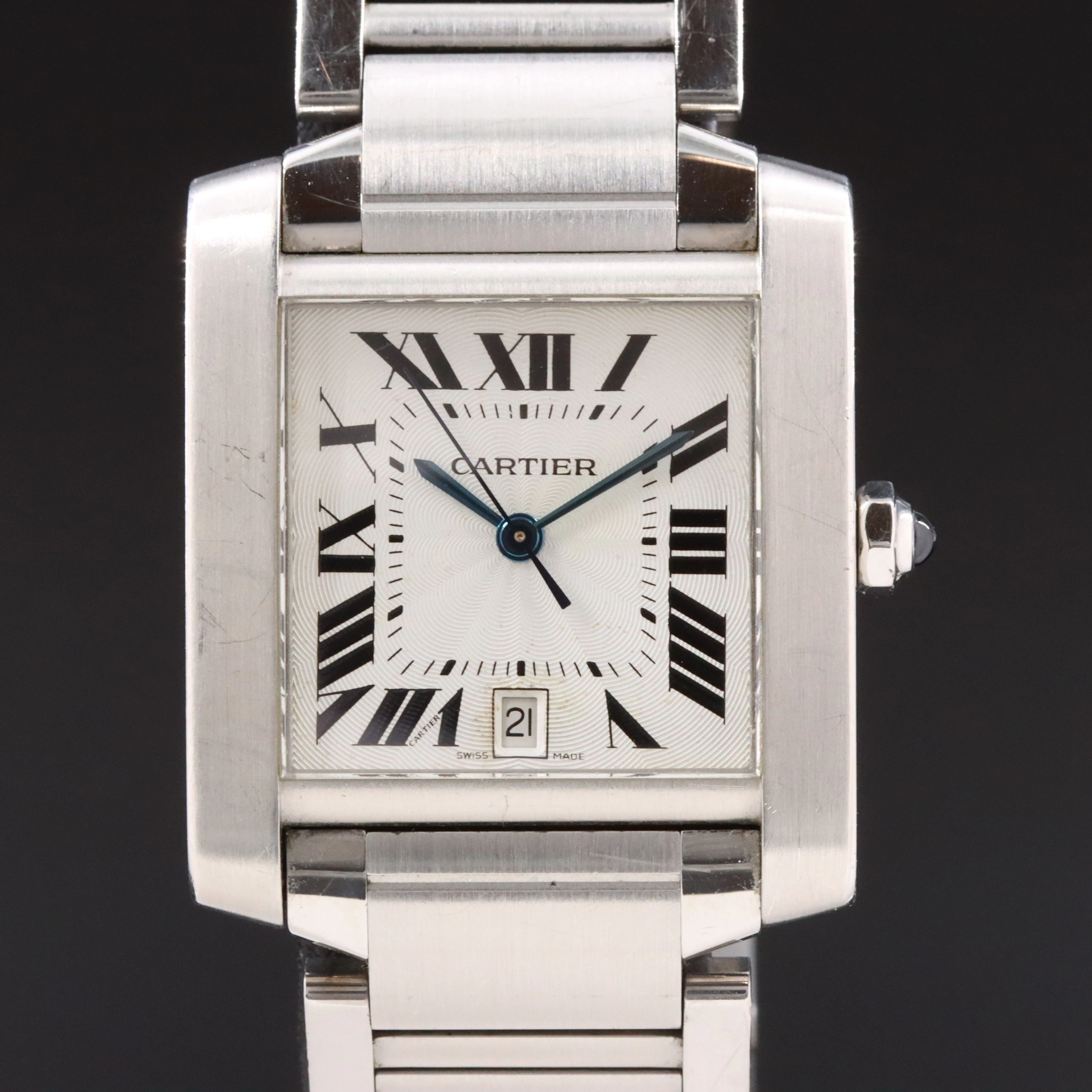Cartier Tank Francaise Automatic St. Steel Date Ref. 2302 watch
