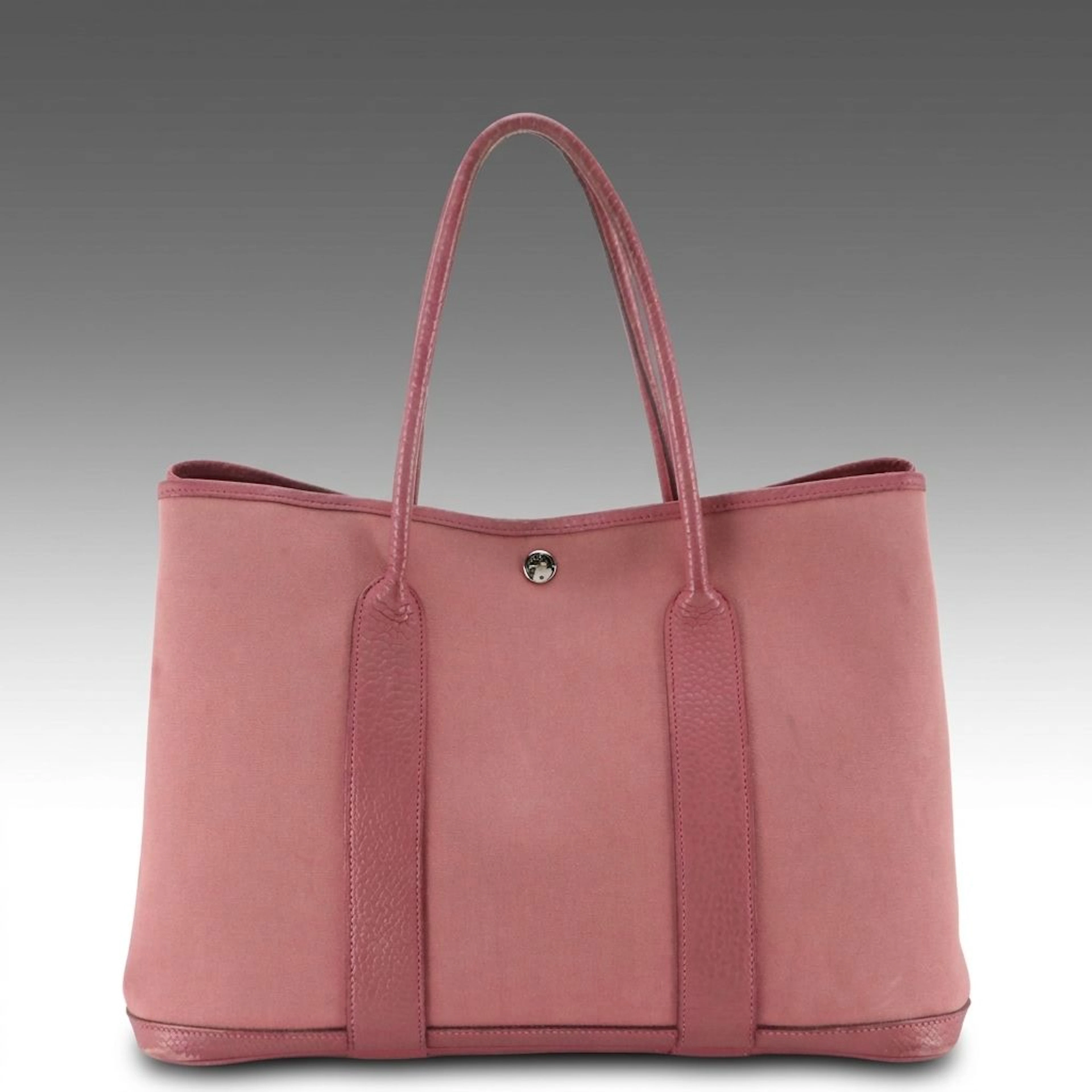 Hermès Garden Party 36 Tote Bag in Bois de Rose Canvas/Negonda Leather