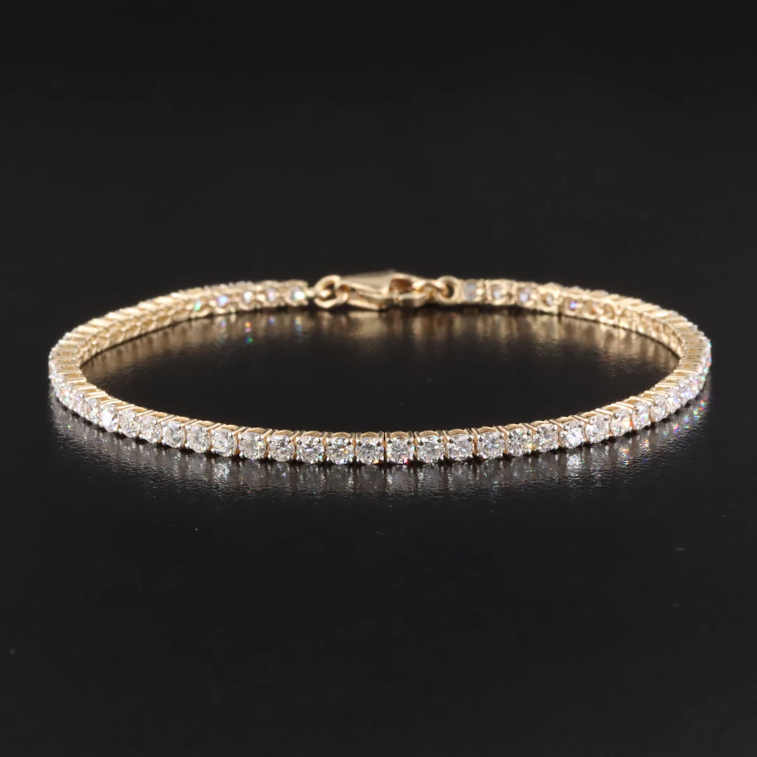 14K 2.93 CTW Lab Grown Diamond Line Bracelet