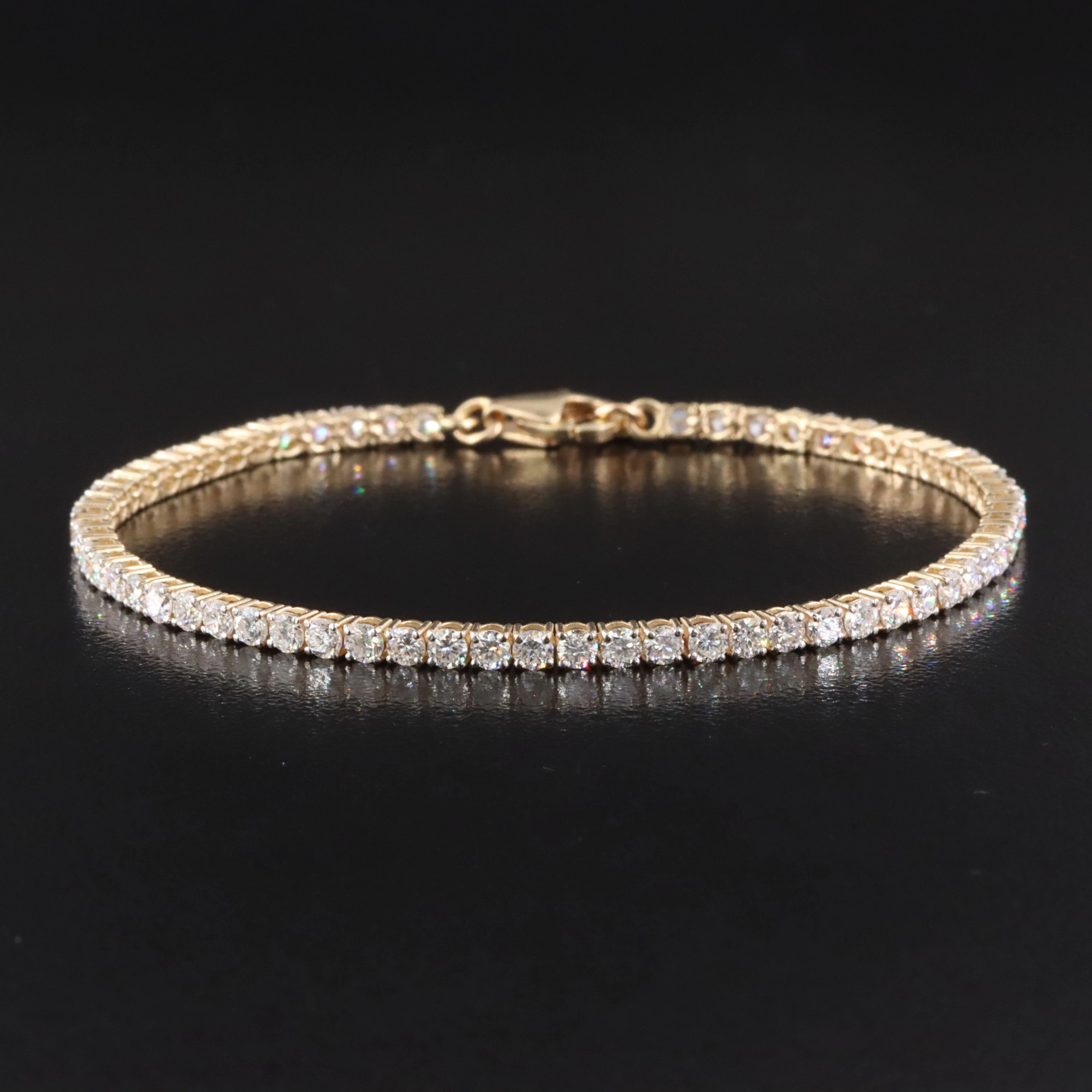 14K 2.93 CTW Lab Grown Diamond Line Bracelet