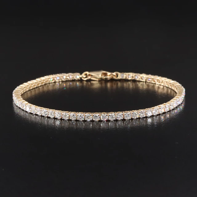 14K 2.93 CTW Lab Grown Diamond Line Bracelet