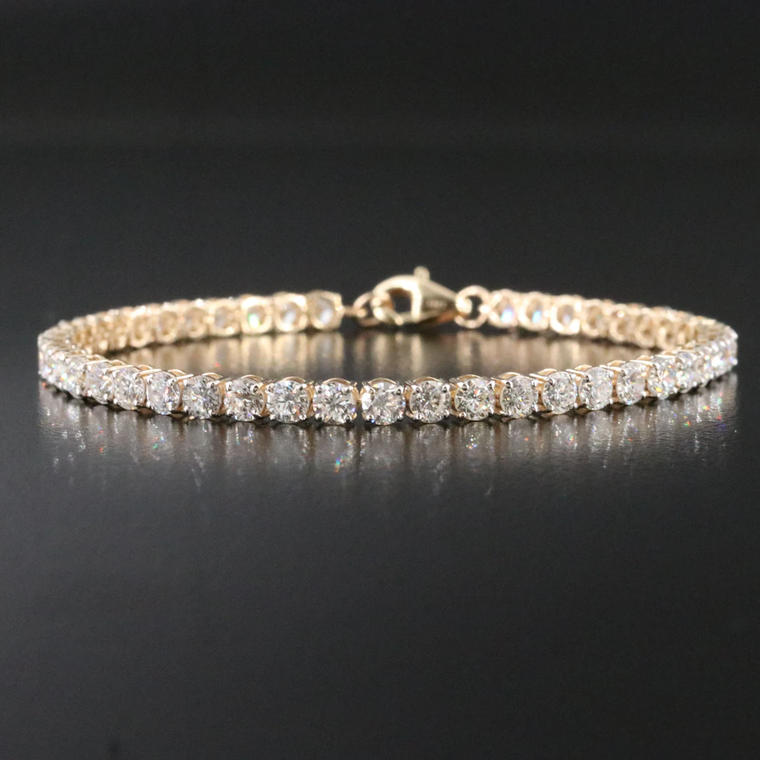 14K 6.92 CTW Lab Grown Diamond Line Bracelet