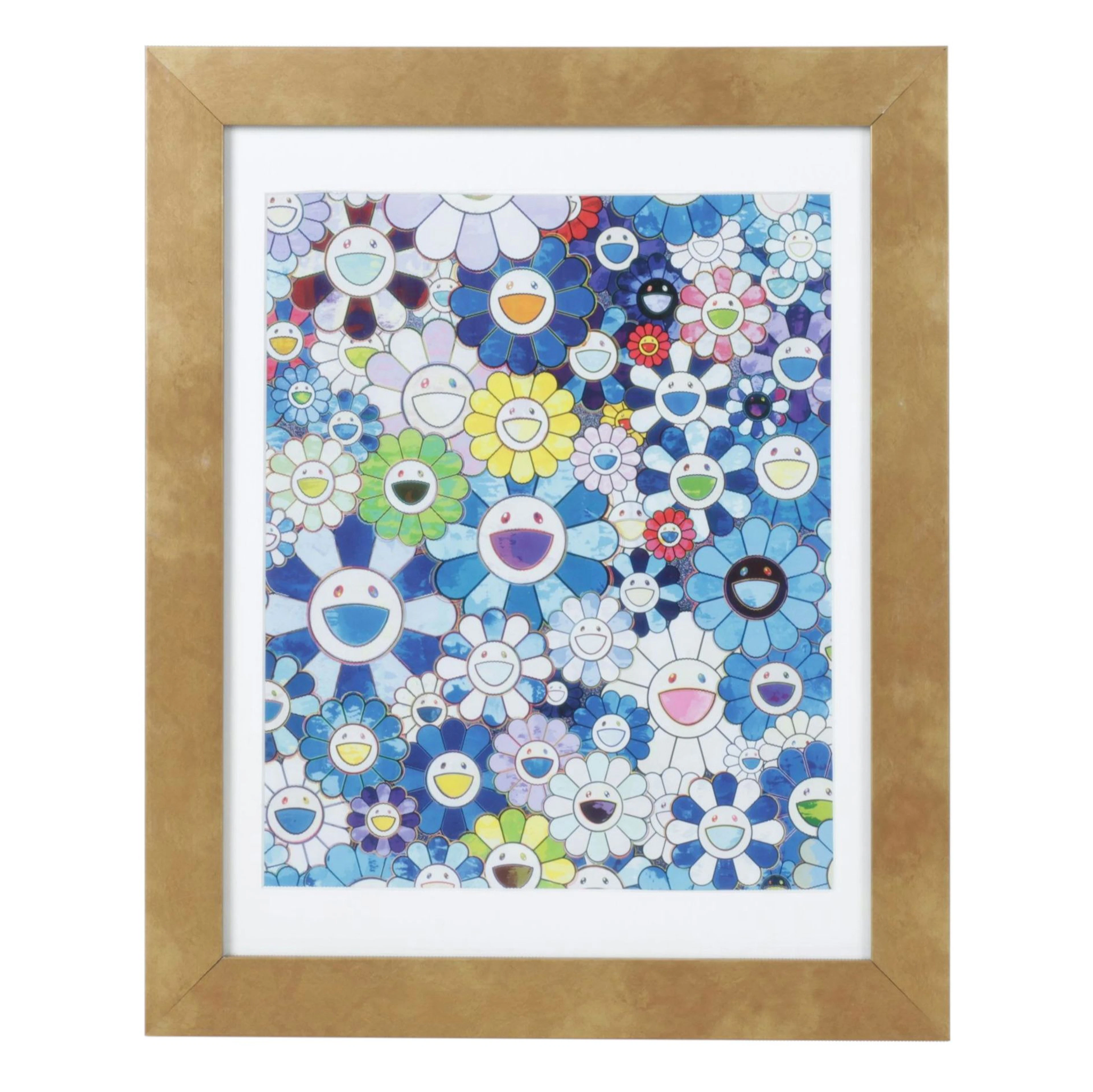 Offset Lithograph After Takashi Murakami "Shangri-La Blue (Detail)", 2018