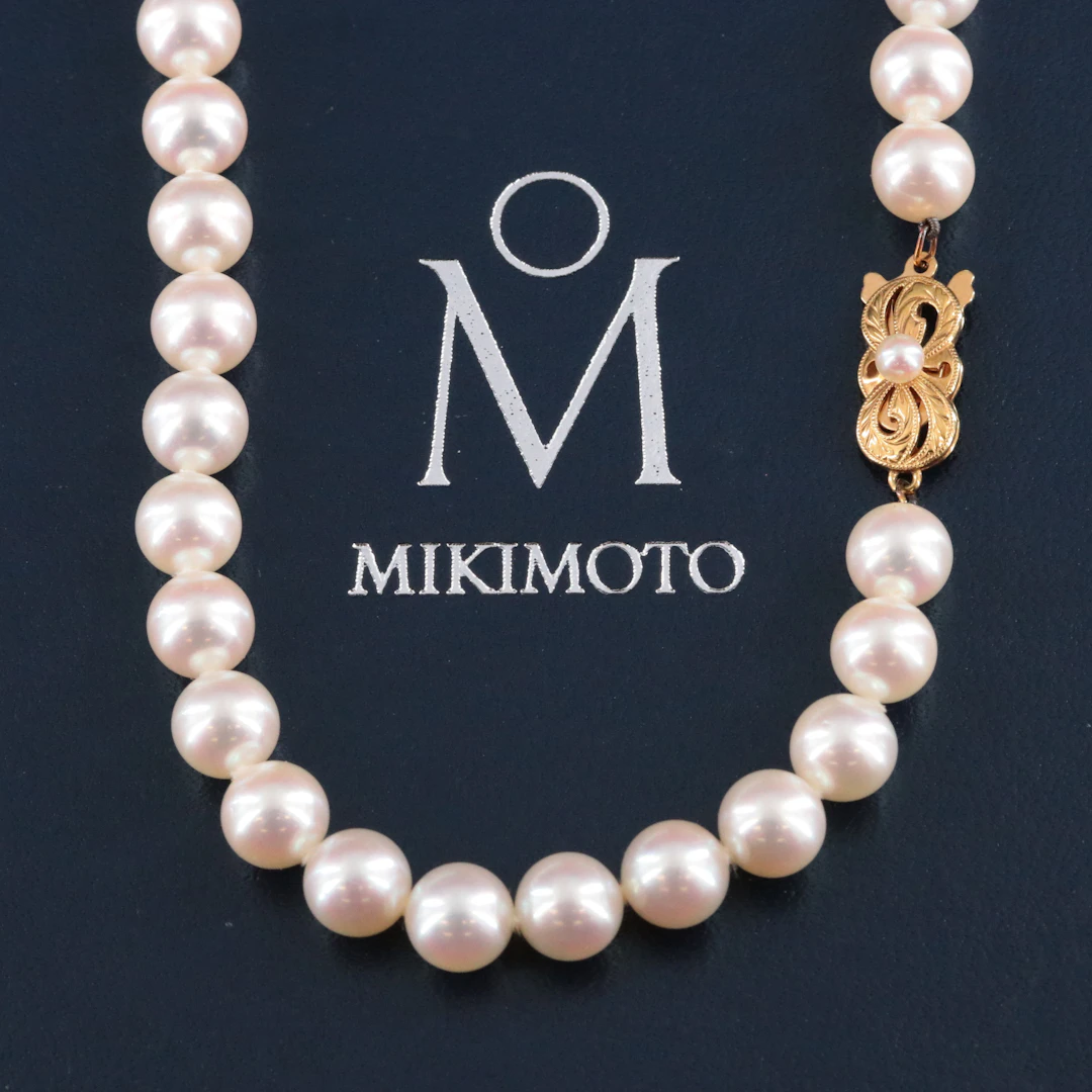 Mikimoto Pearl Necklace with 18K Clasp