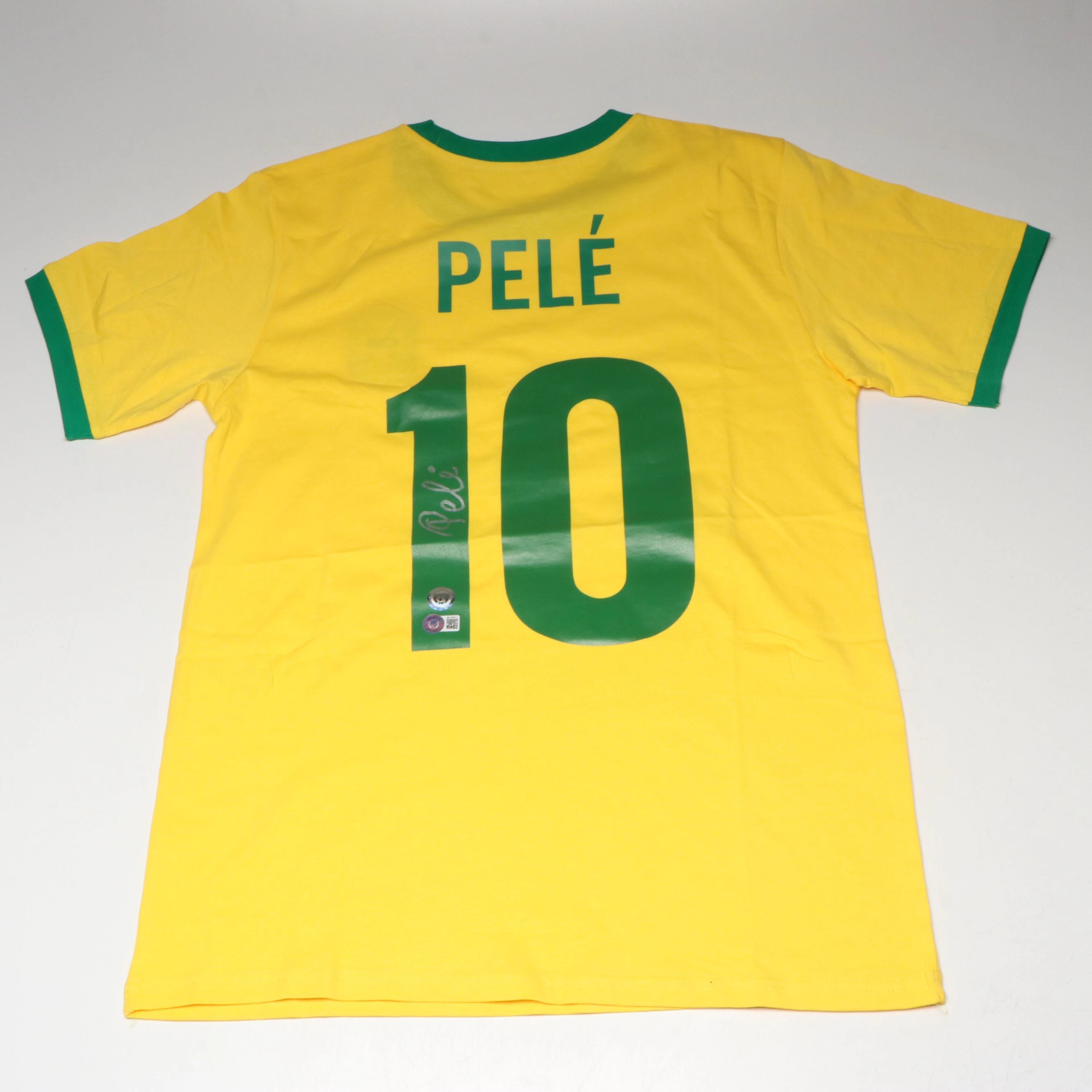 Pelé Signed Brazil CBD Soccer Jersey, Beckett
