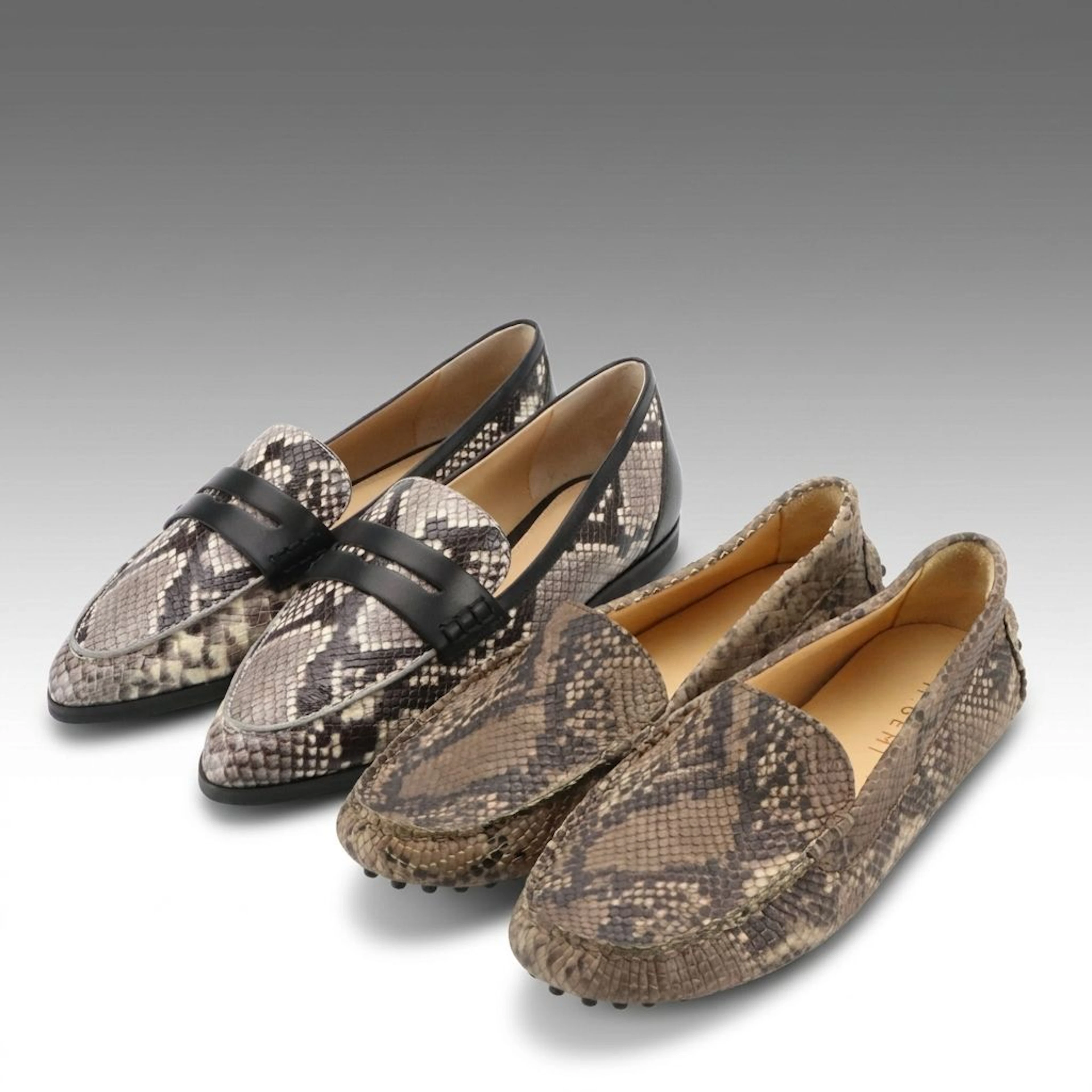 M. Gemi Felize and Michael Michael Kors Connor Snakeskin Effect Shoes, Boxes