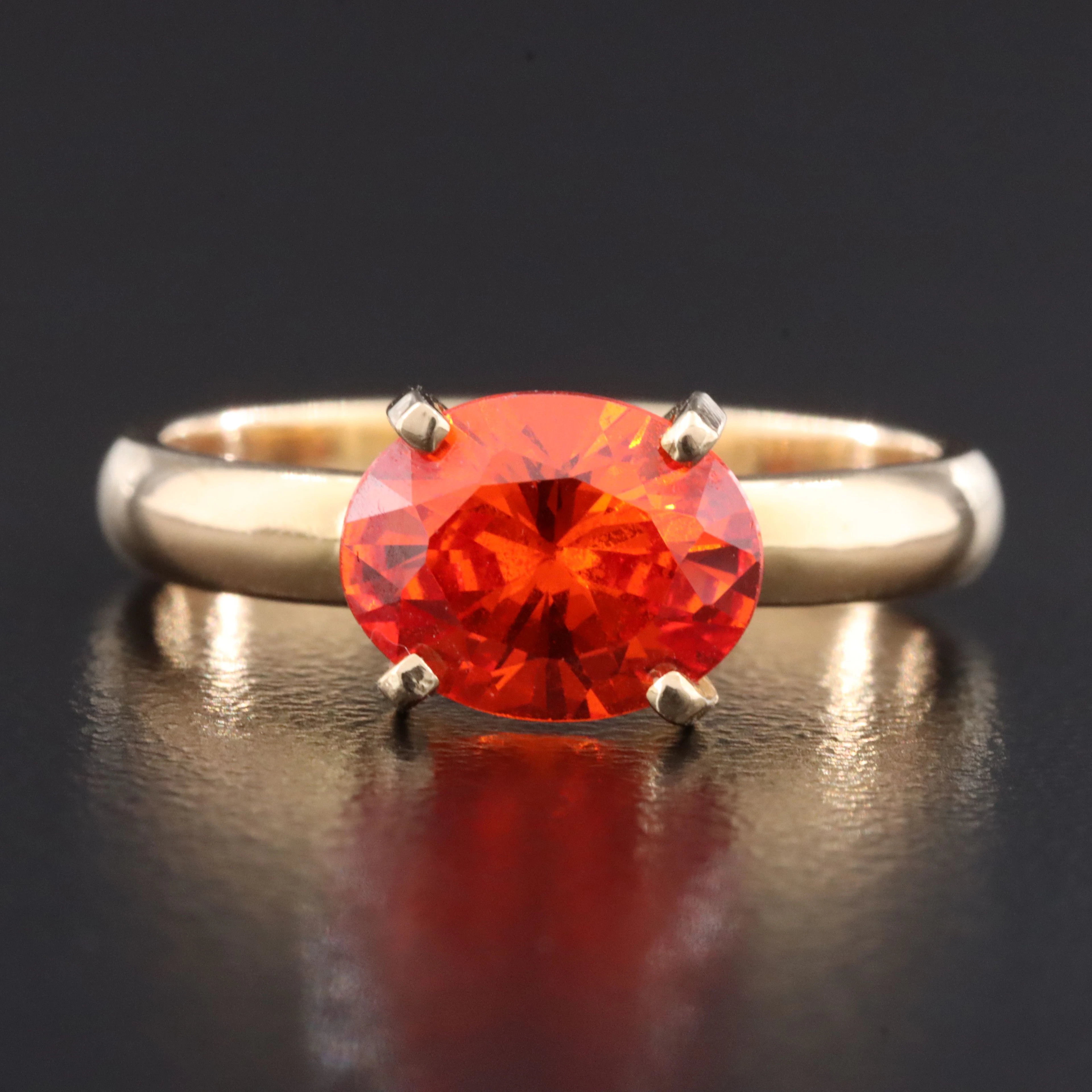 14K CZ Ring