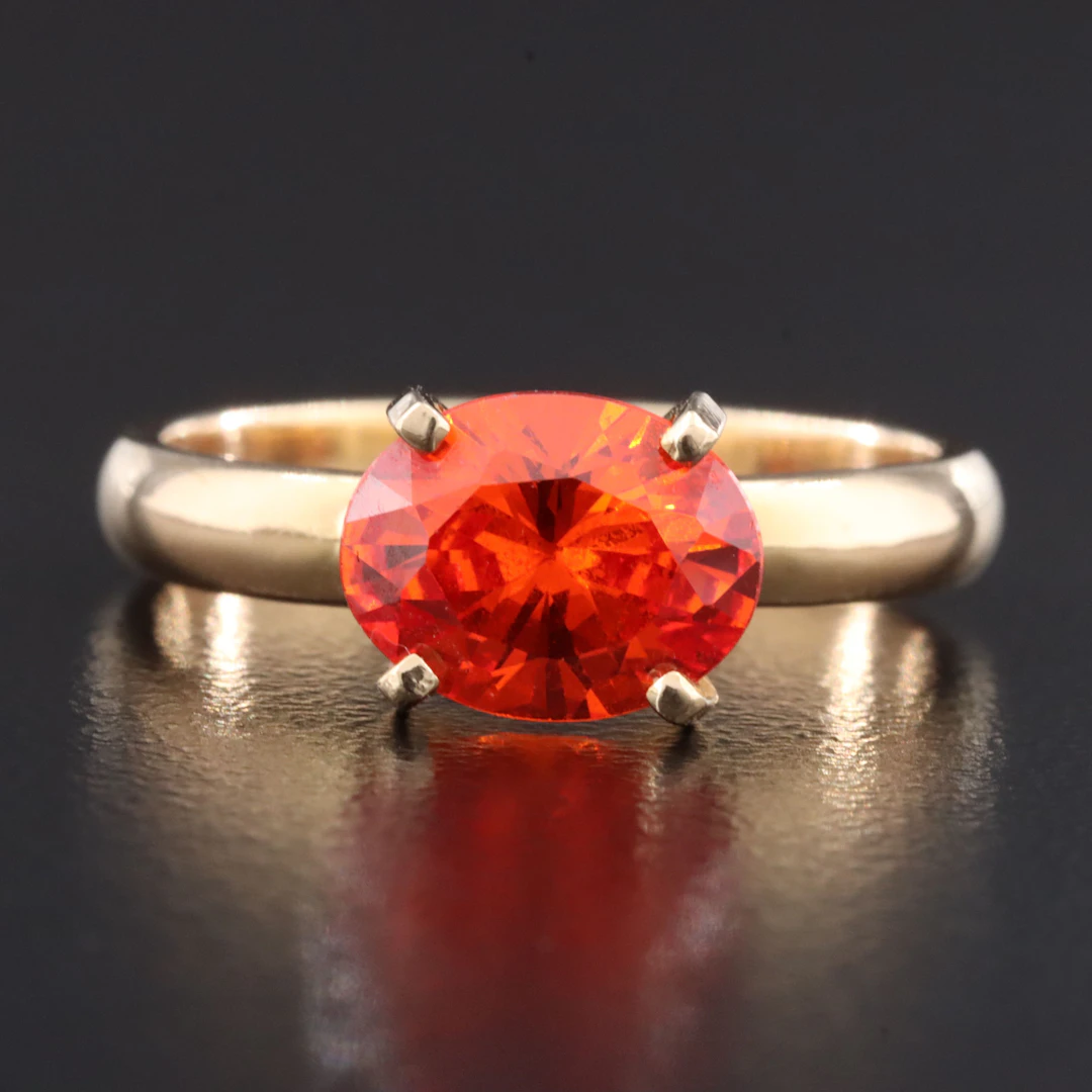 14K CZ Ring