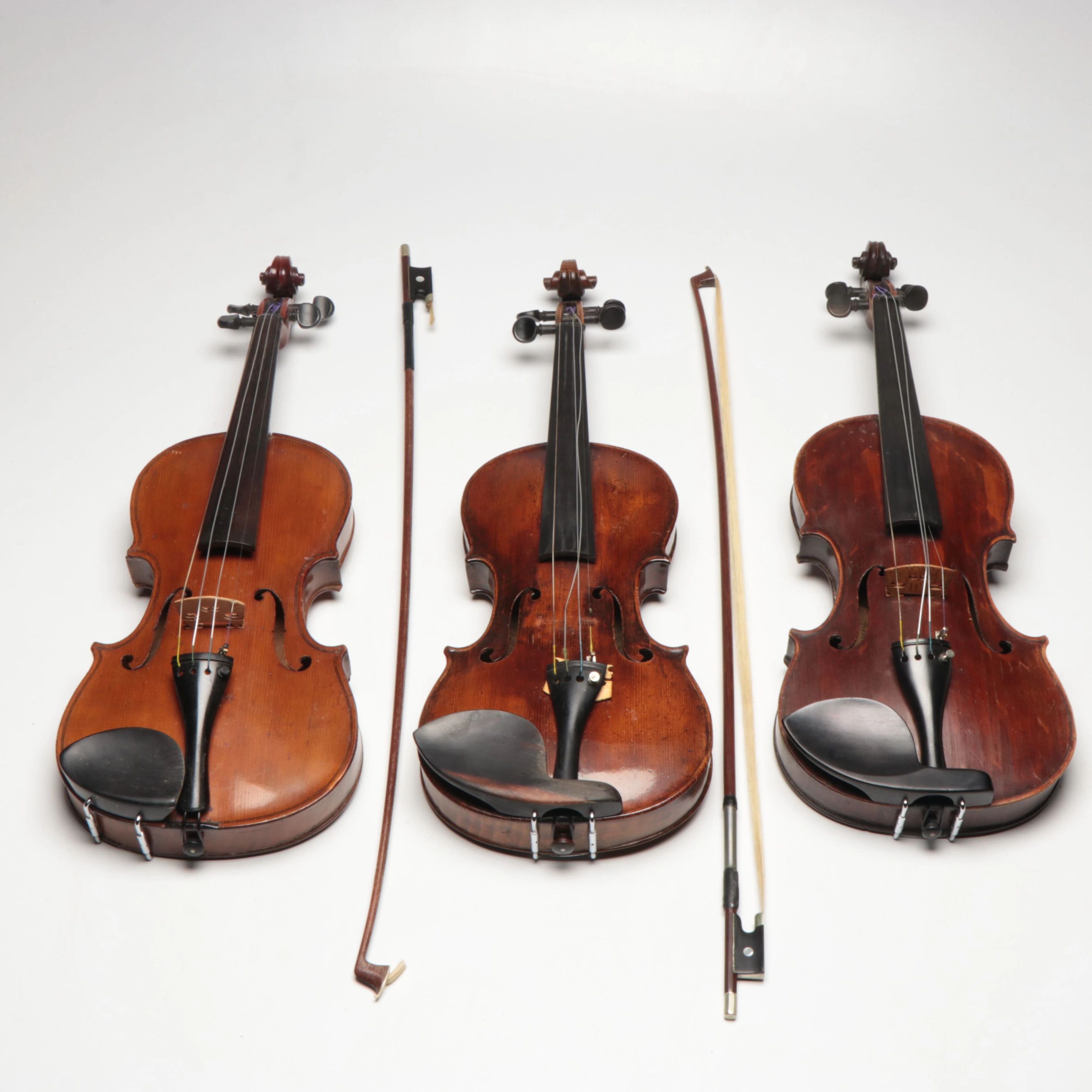 Copy of Antonio Amati and Other Flame Maple 4/4 Violins, Late 19th/Early