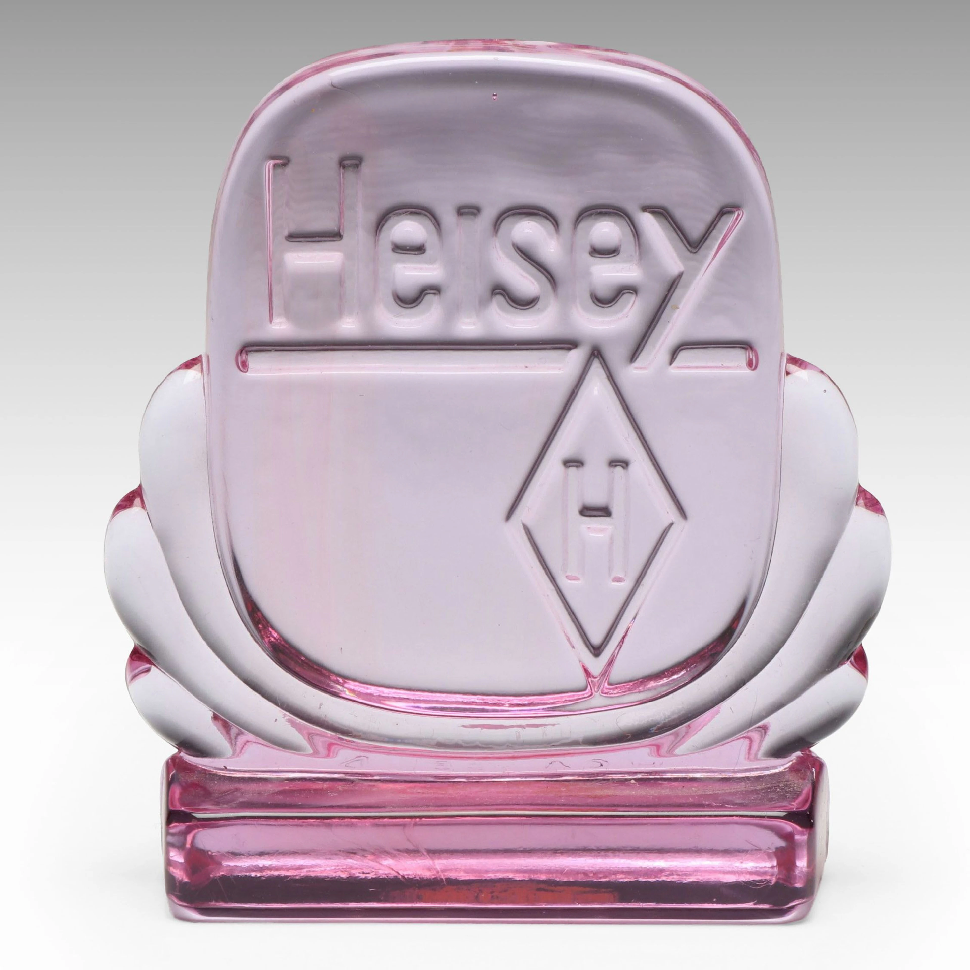 Heisey Lavender Glass Cabochon Display Figurine