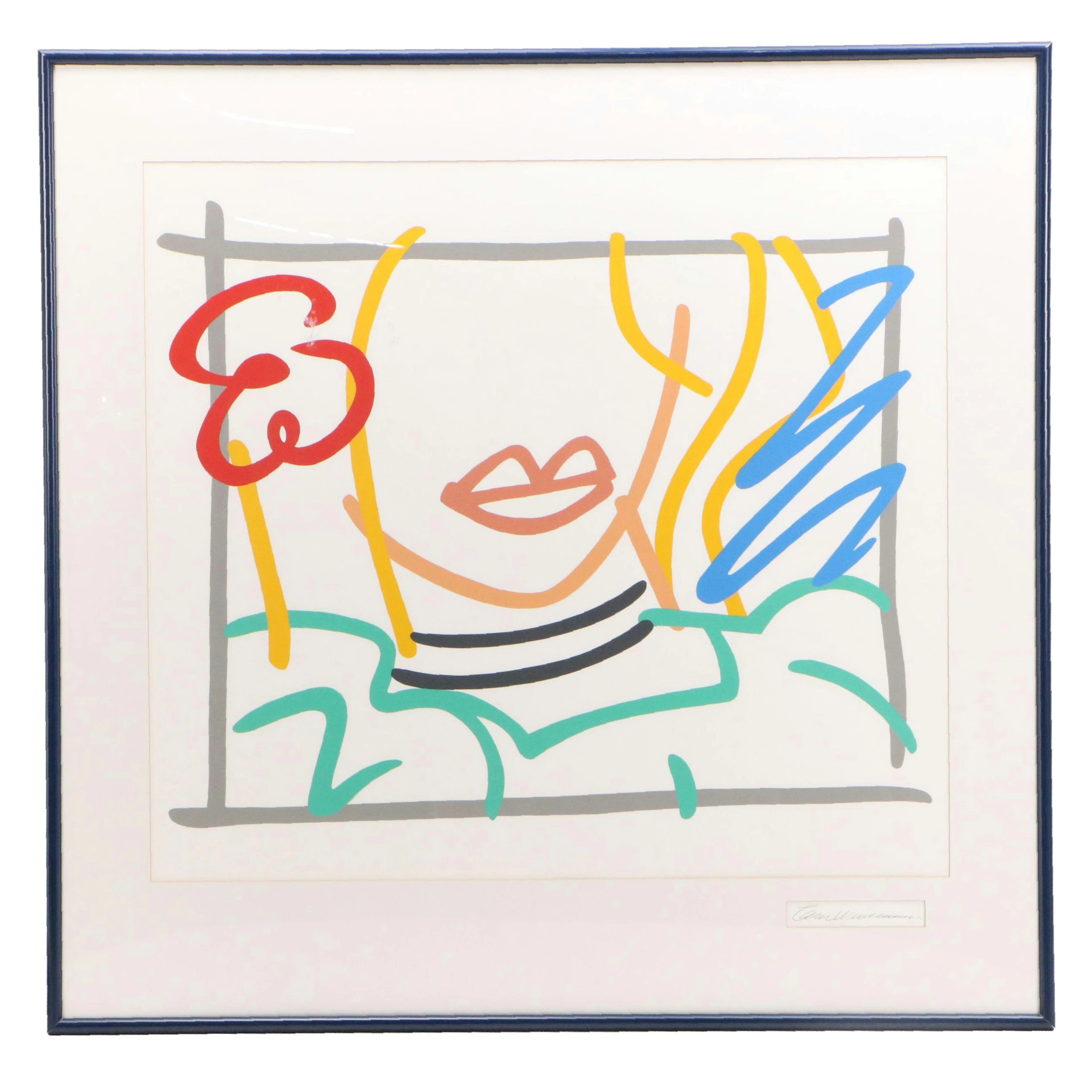 Tom Wesselmann Serigraph "Monica," 1985