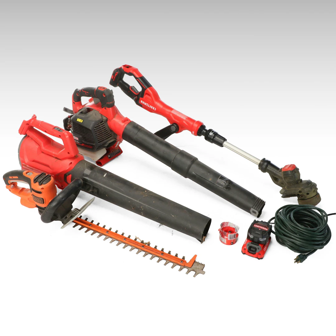Craftsman Blowers and String Trimmer with Hedge Trimmer and More