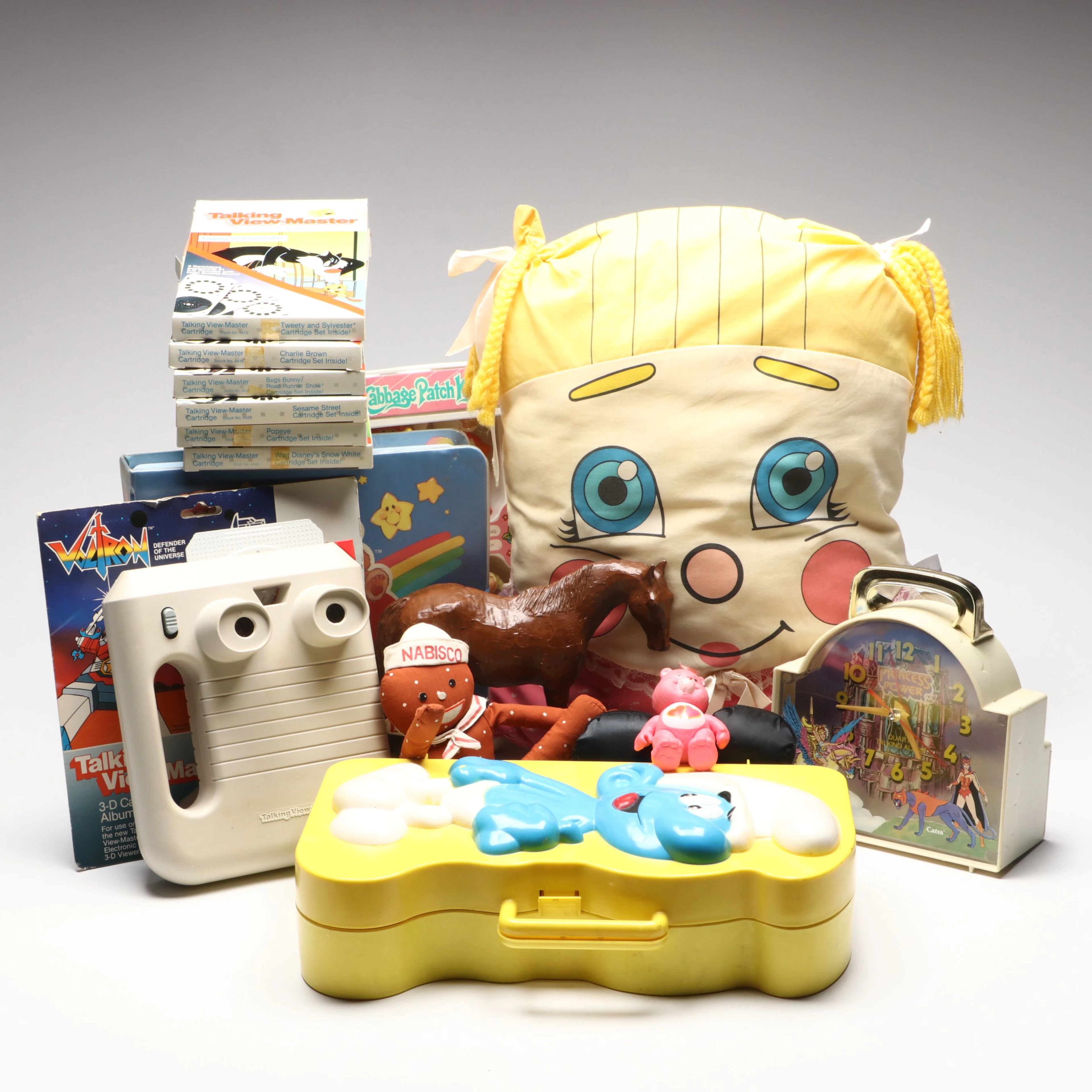 Smurfs, Care Bears, Cabbage Patch Figurines, View-Master and More Vintage Toys