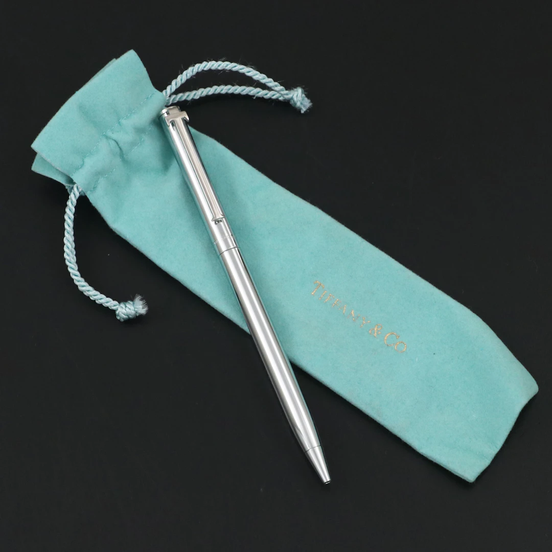 Tiffany & Co. T-Clip Ballpoint Pen with Pouch