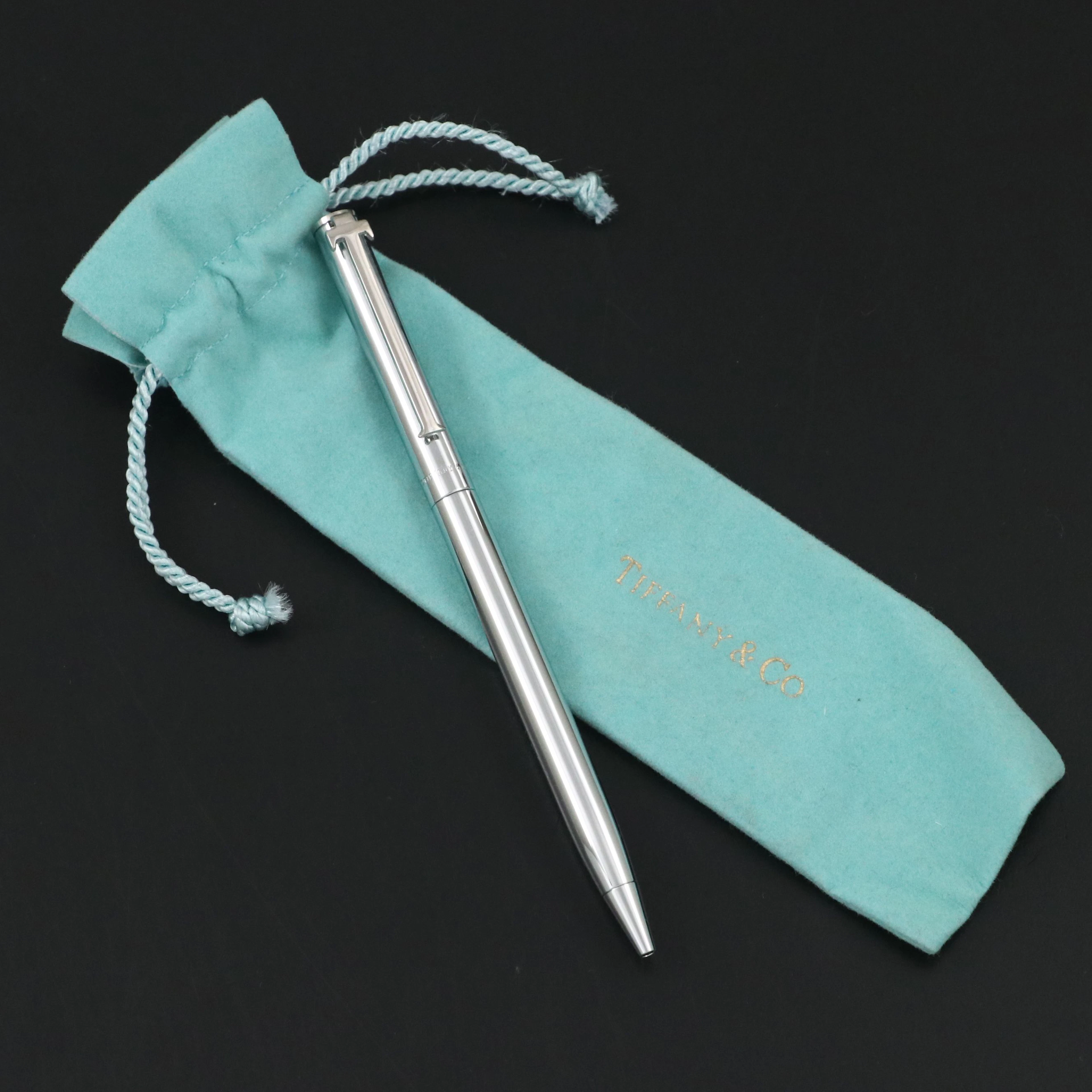 Tiffany & Co. T-Clip Ballpoint Pen with Pouch