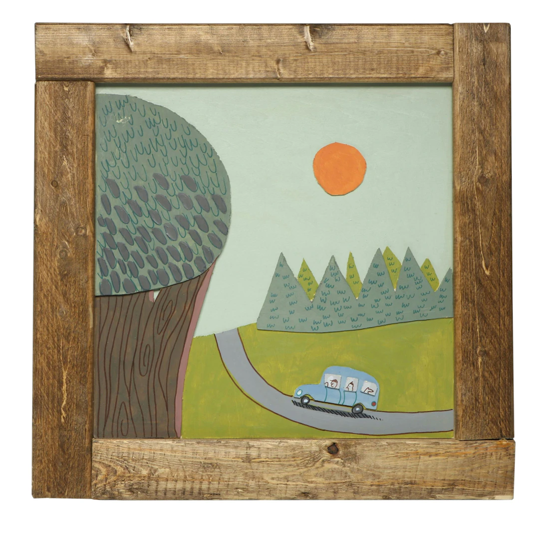 Aaron Wooten Dimensional Mixed Media Painting "The Drive," 2026