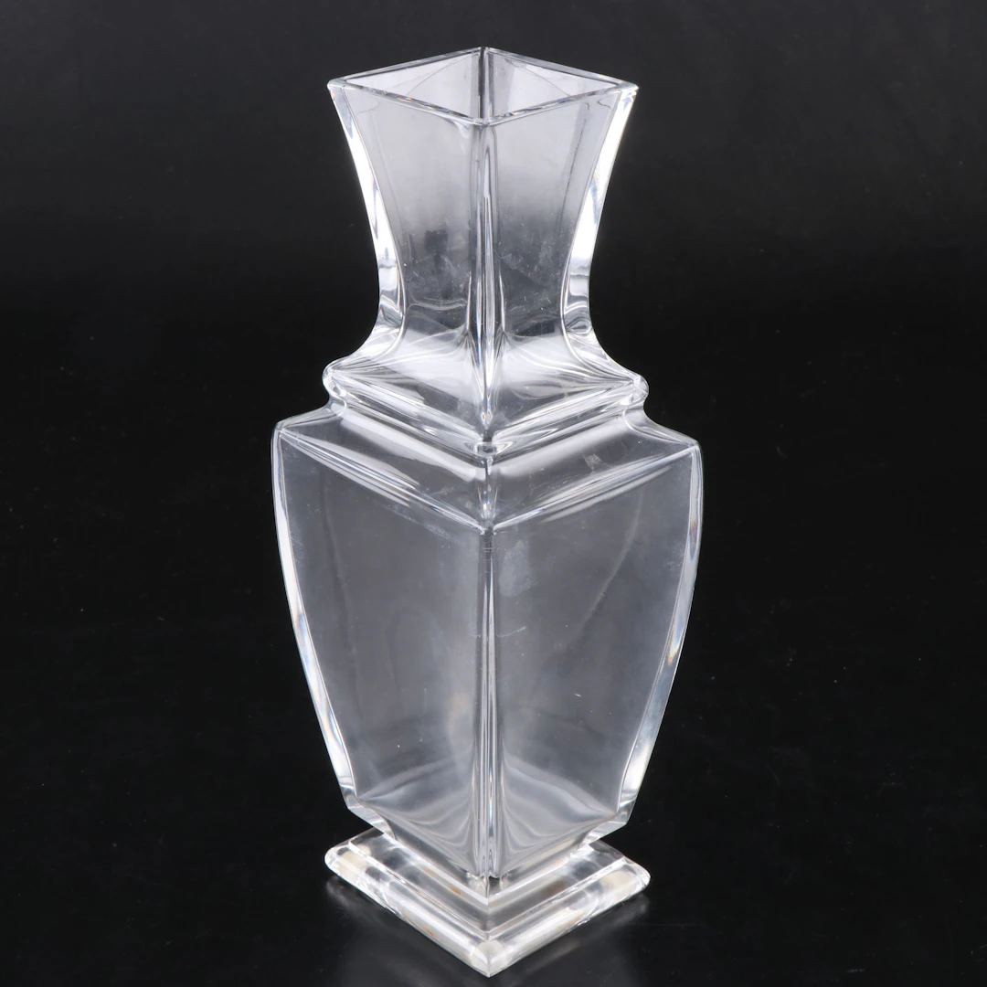 Baccarat "Pearl" Crystal Vase, Late 20th Century