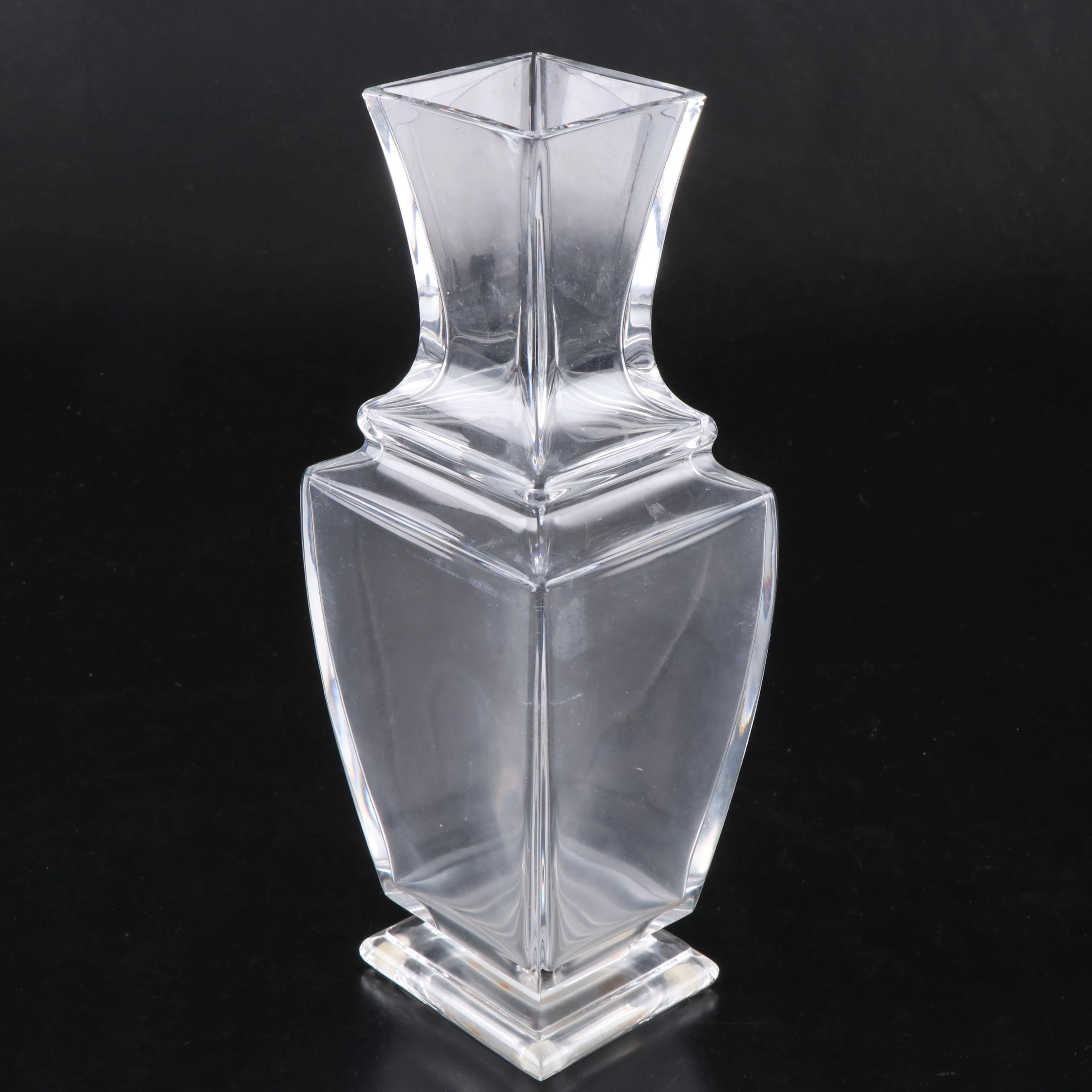 Baccarat "Pearl" Crystal Vase, Late 20th Century