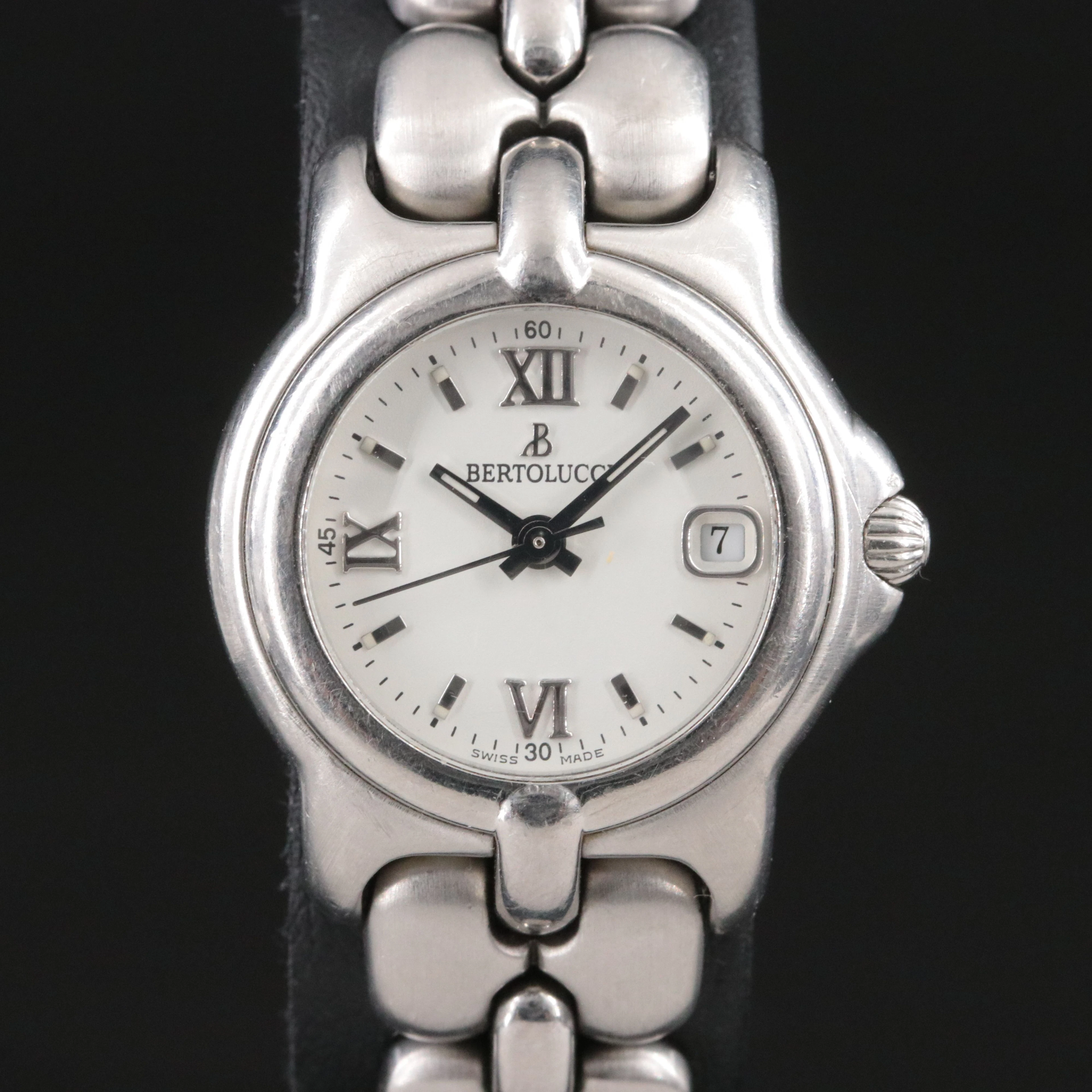 Bertolucci Pulchra White Dial Stainless Steel Watch