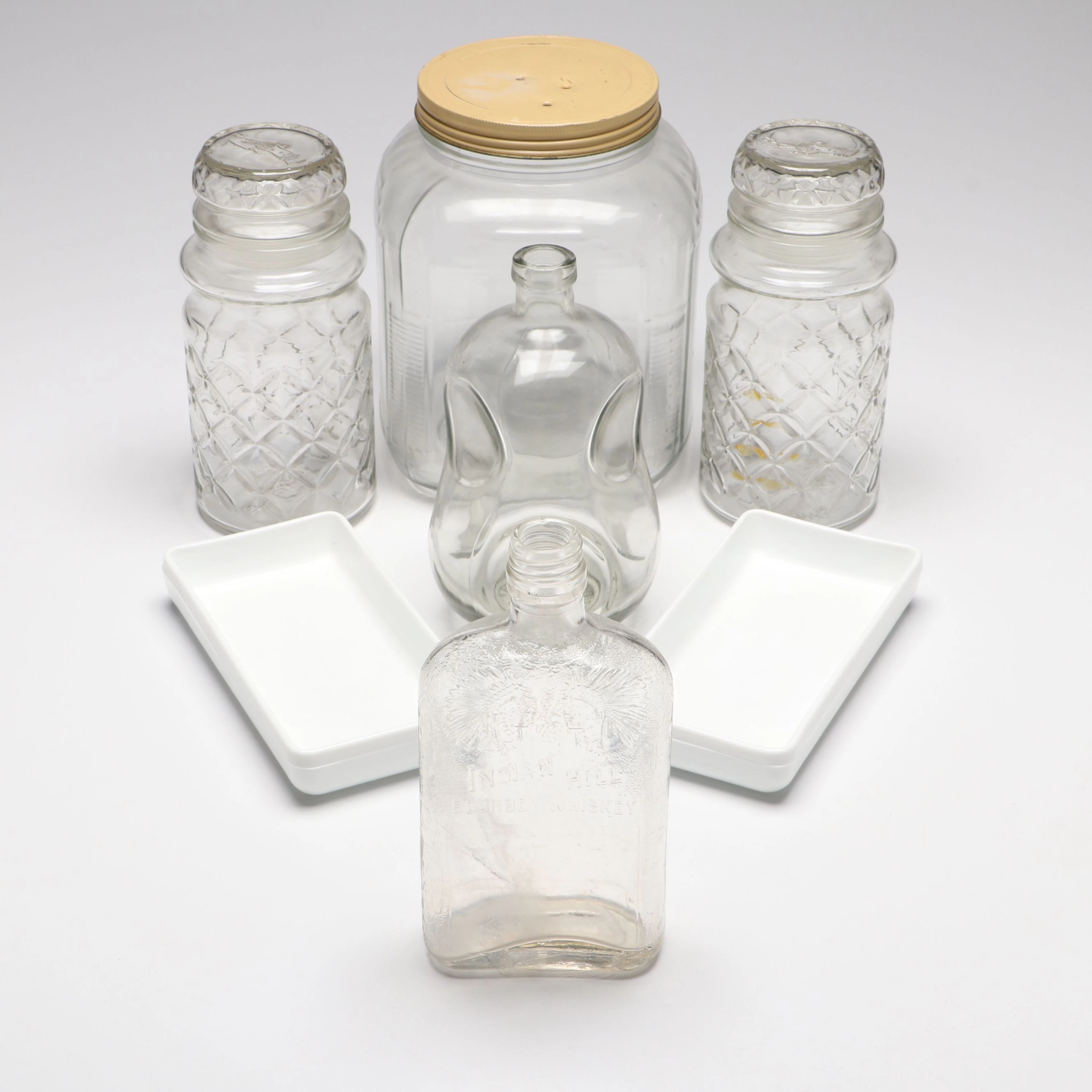Planters Peanuts with More Glass Jars and Bottles, Vintage