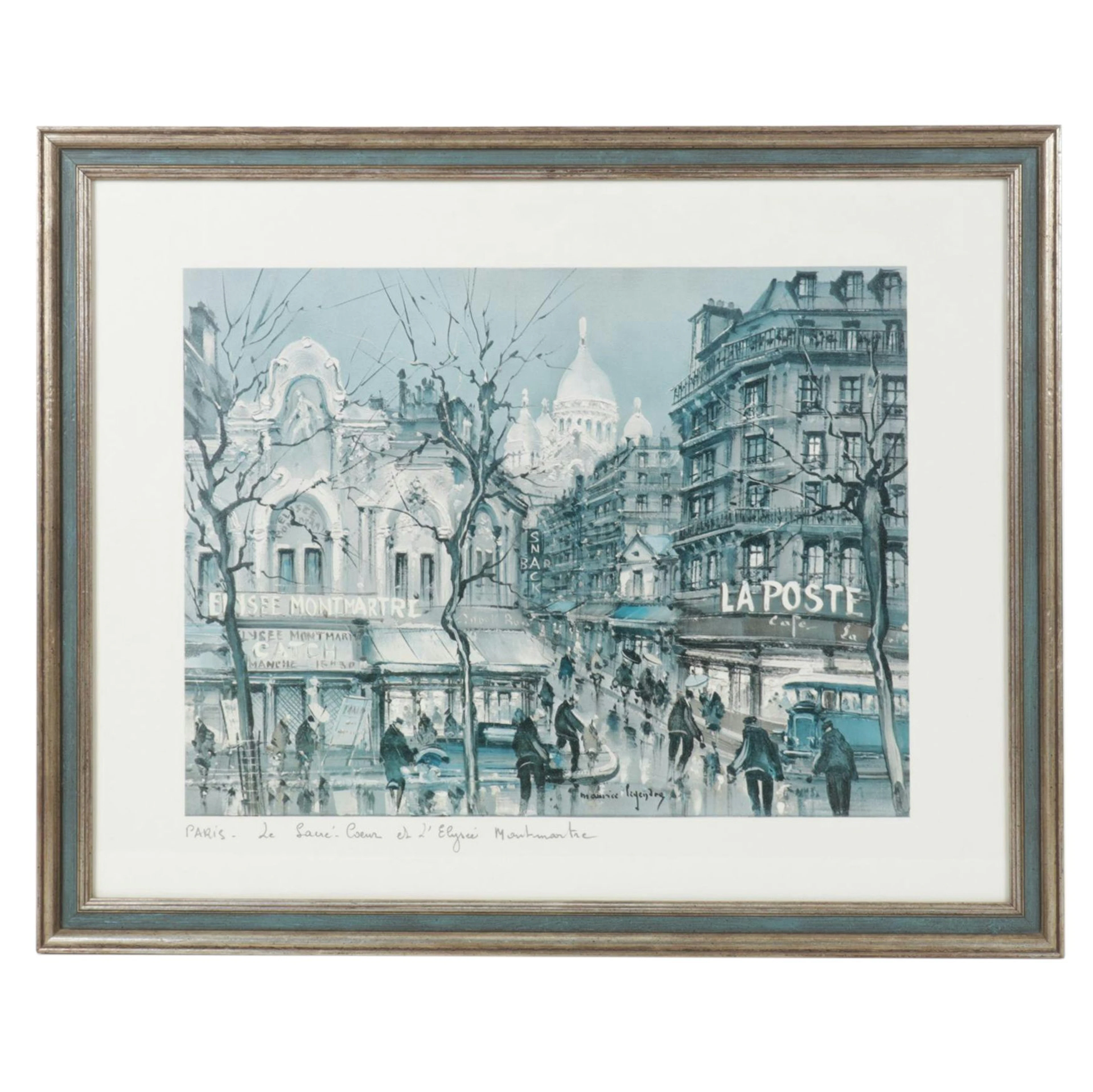 Offset Lithograph After Maurice Legendre "Paris -Le Sacré-Cœur"