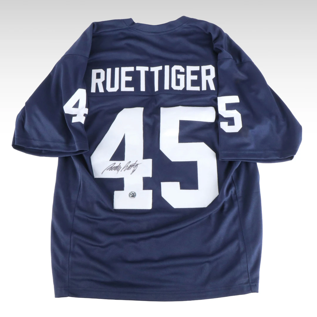 Rudy Ruettiger Signed Notre Dame Fighting Irish Football Jersey