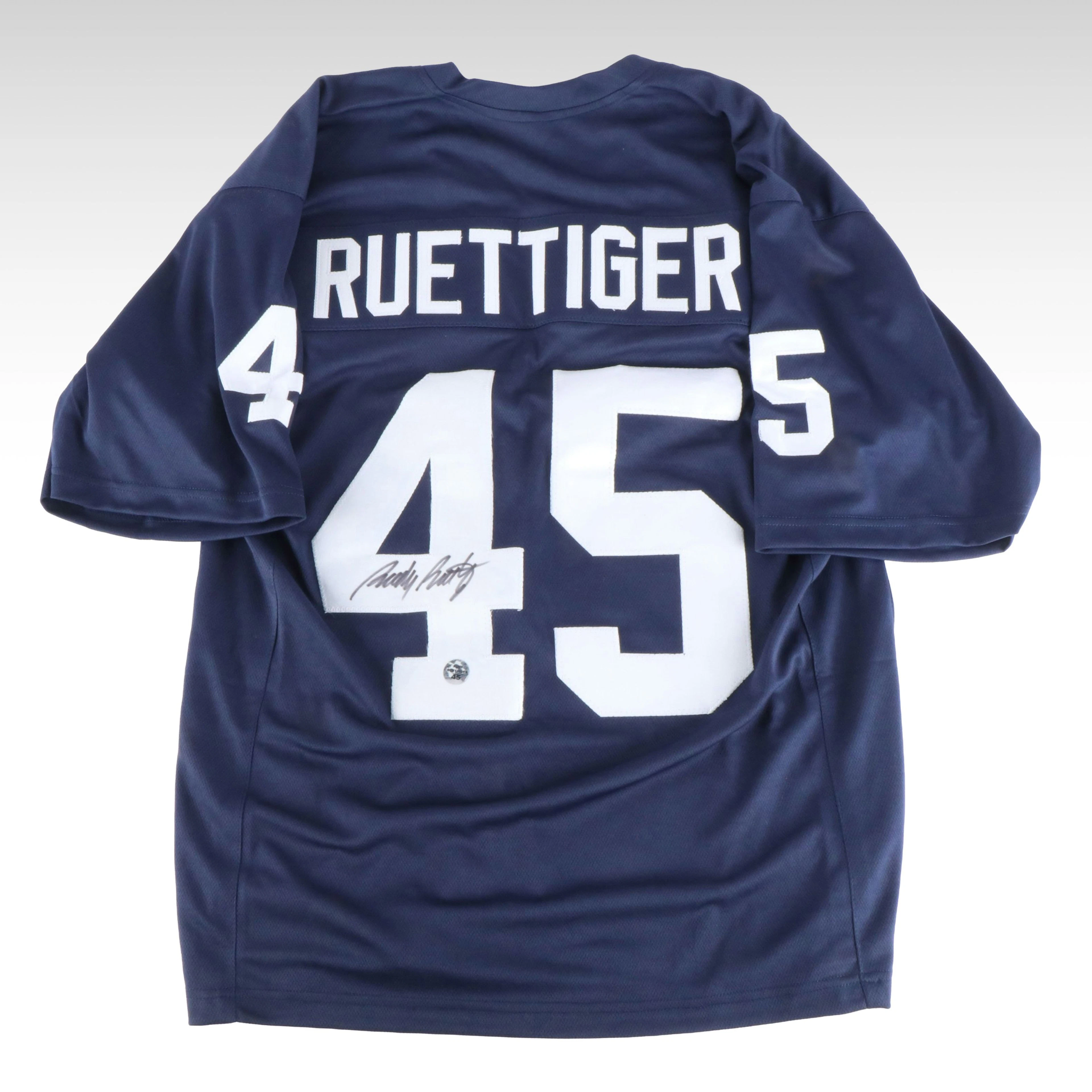 Rudy Ruettiger Signed Notre Dame Fighting Irish Football Jersey