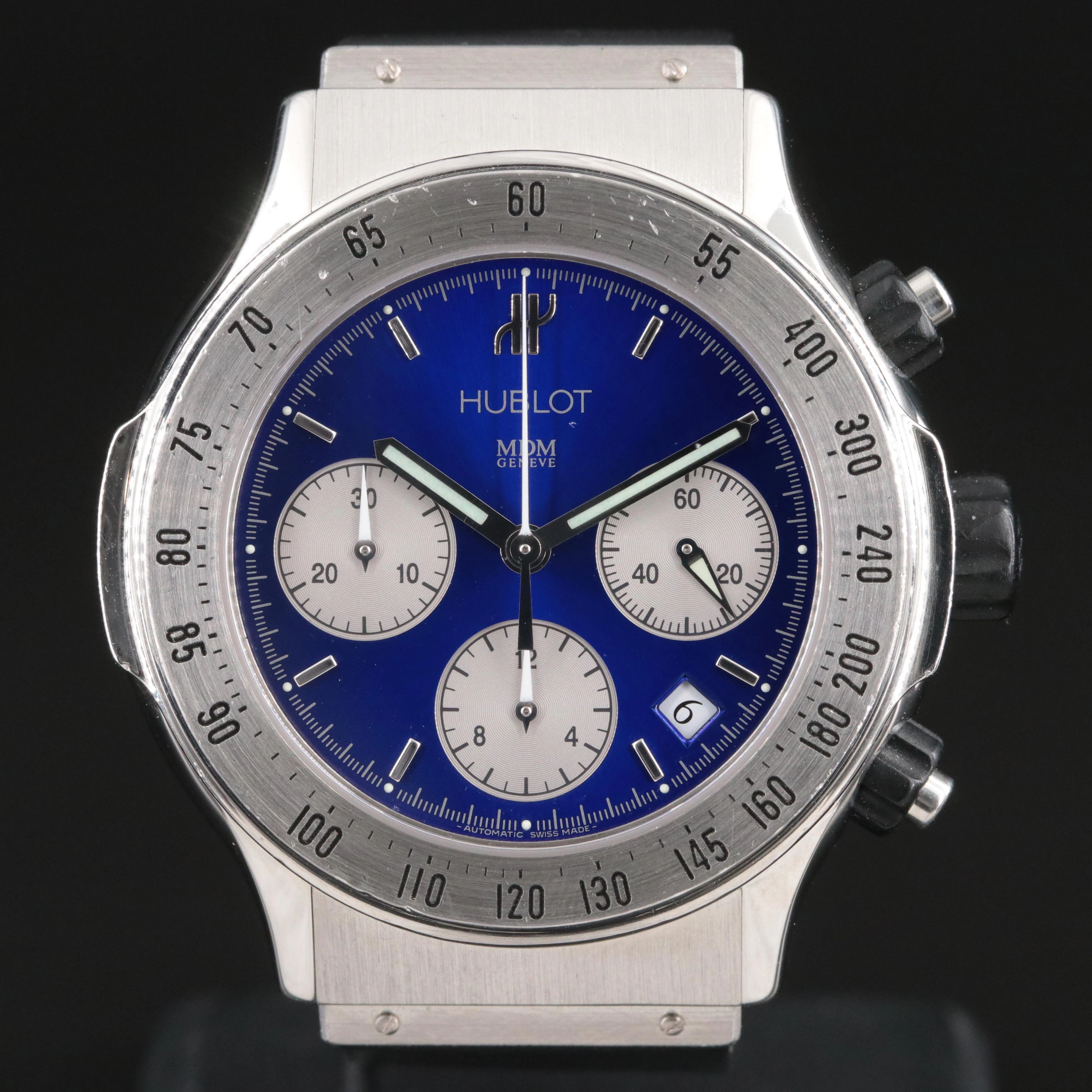 Hublot Super B Chronograph Blue Steel Automatic Watch