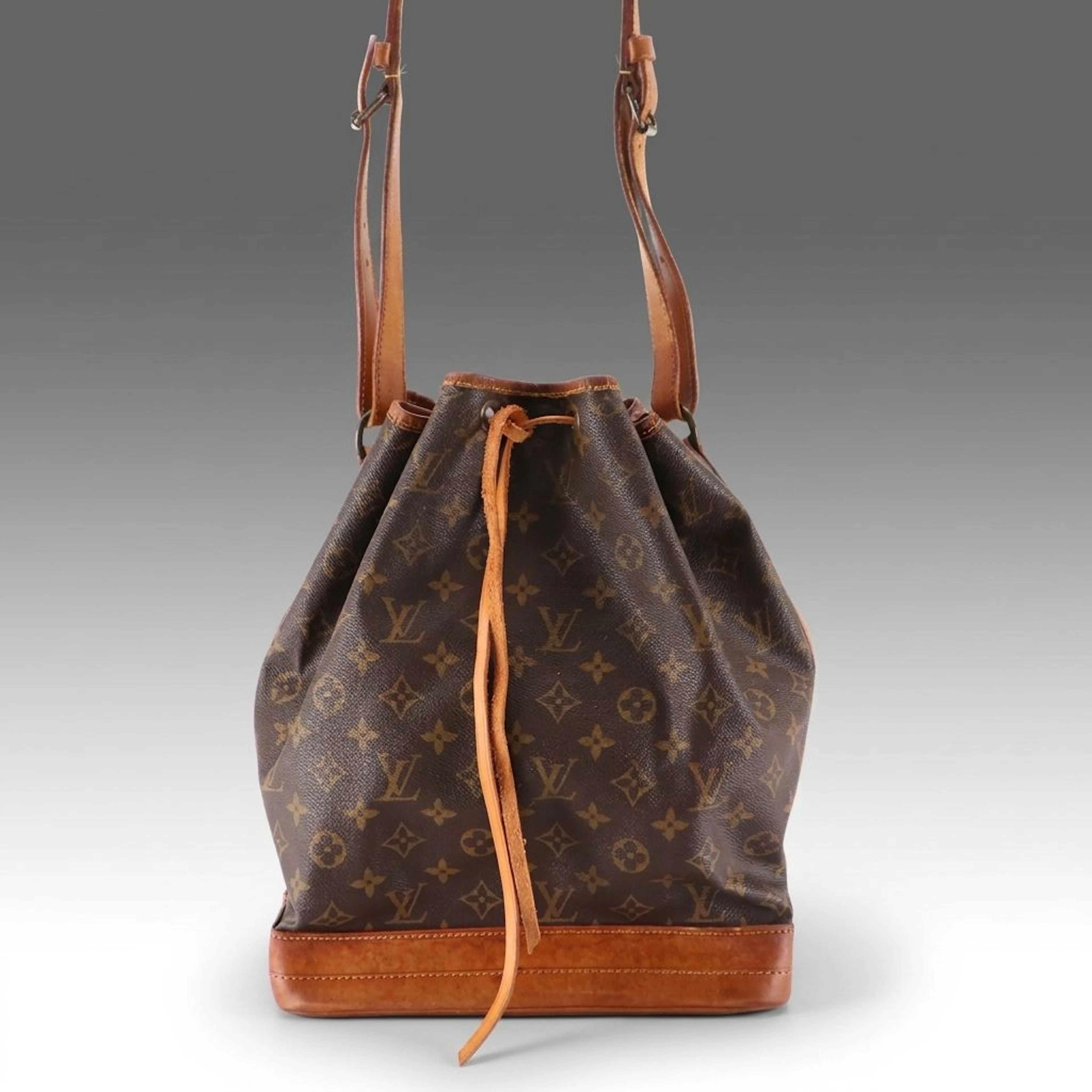 Louis Vuitton Noé Bucket Bag in Monogram Canvas and Vachetta Leather, Vintage