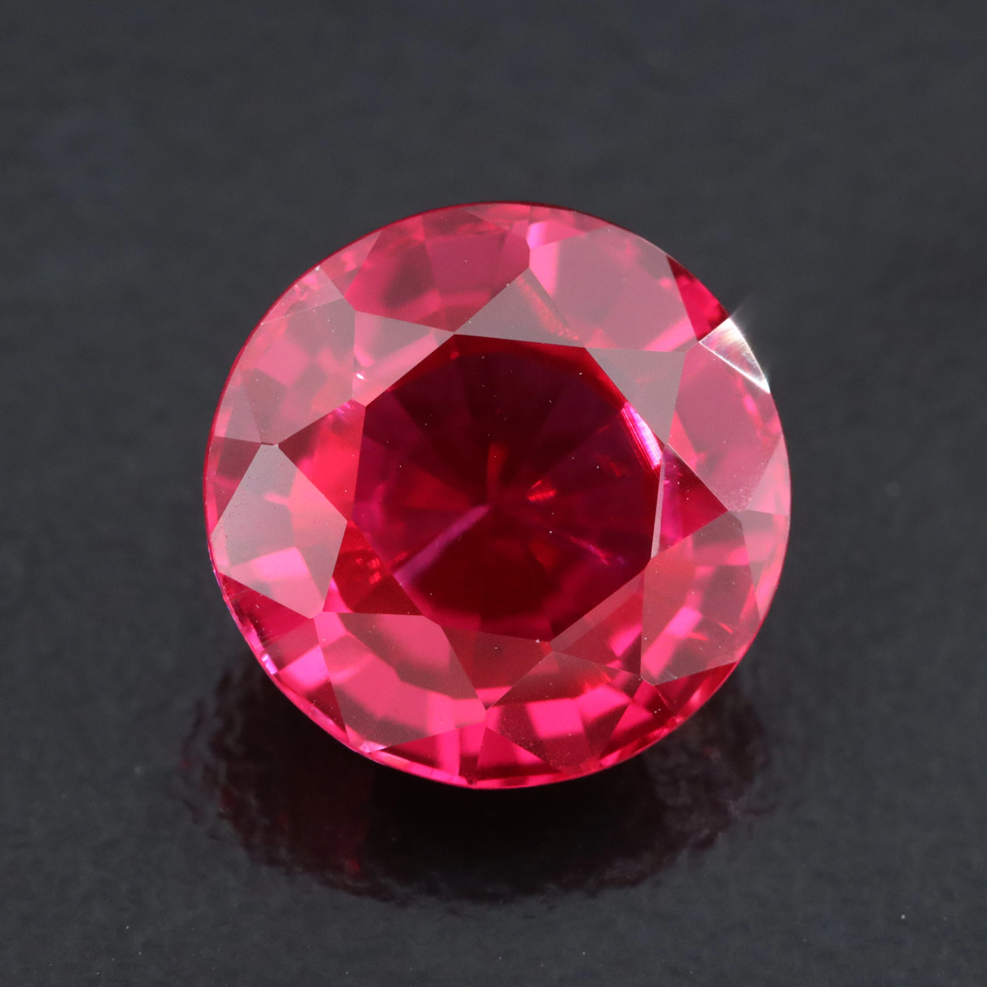 Loose 6.15 CT Lab Grown Ruby