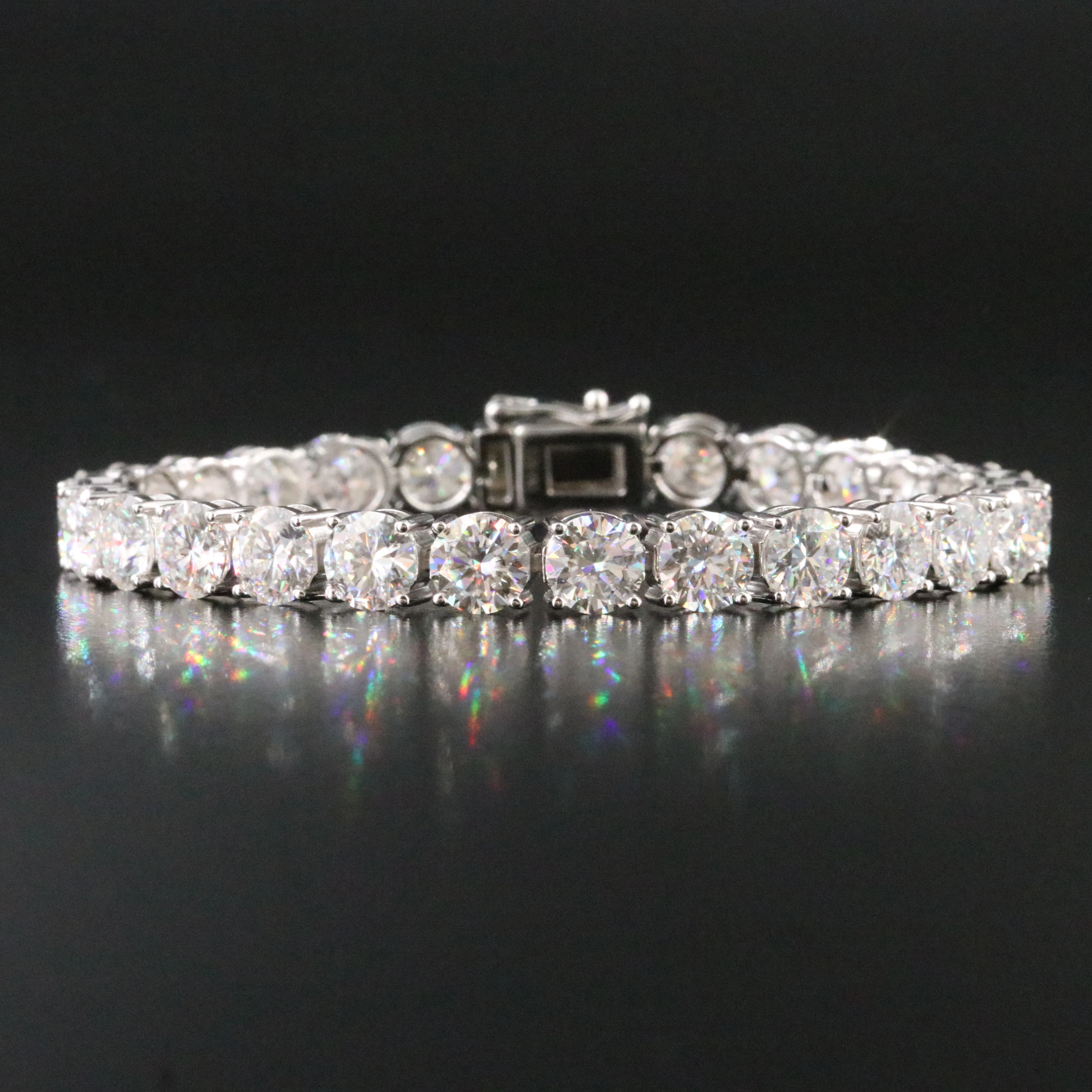 Sterling and Moissanite Bracelet